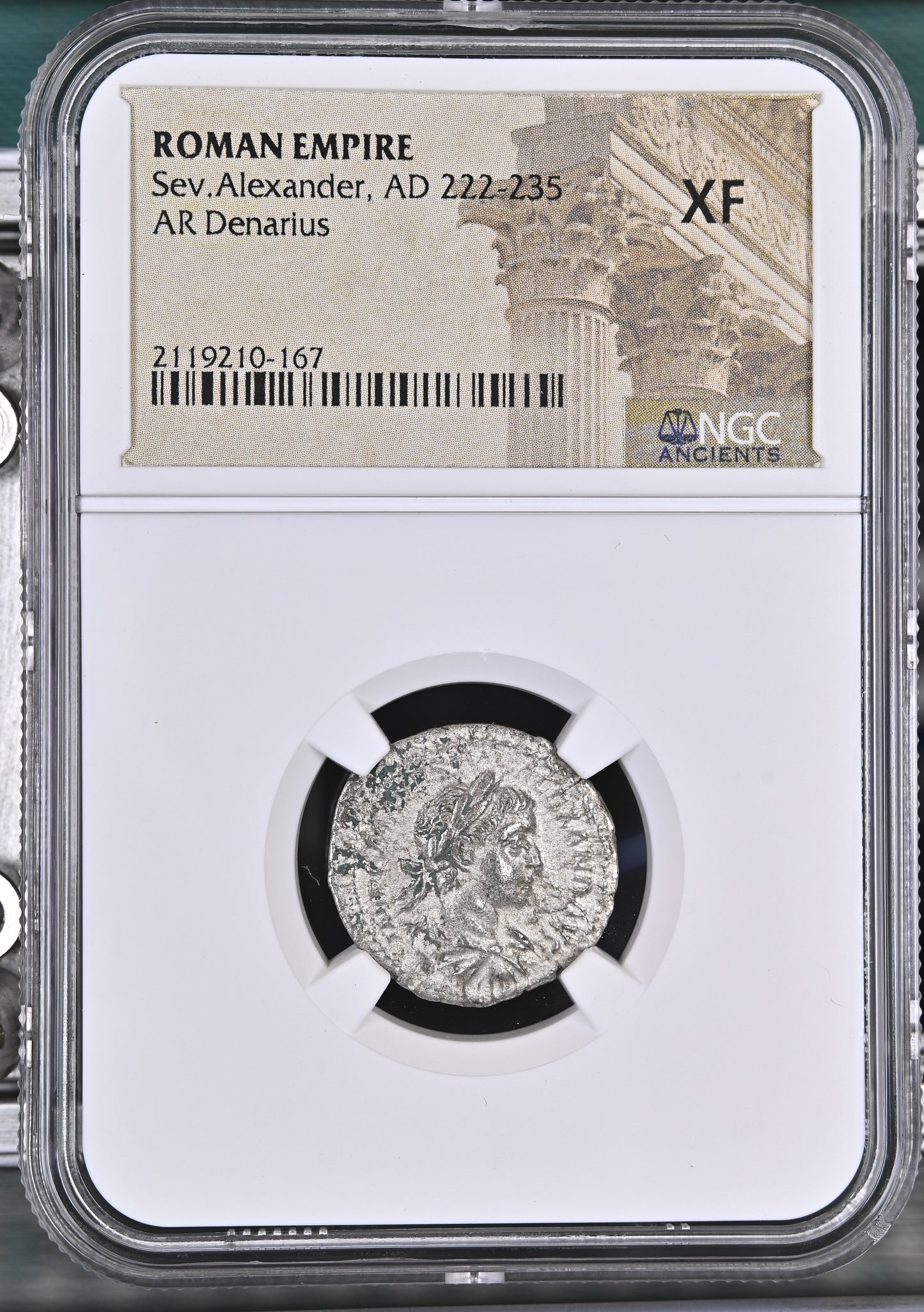 Roman Empire - Severus Alexander - Silver Denarius - NGC XF