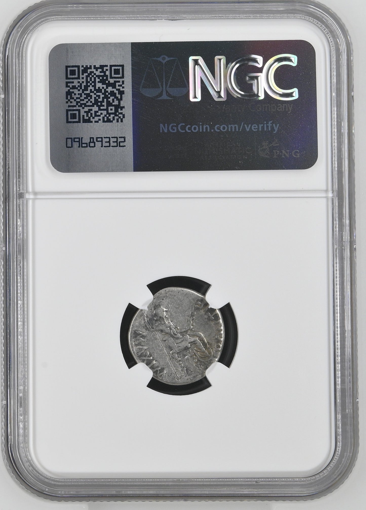 Roman Empire - Tiberius - Silver Denarius - NGC VF - RIC:30