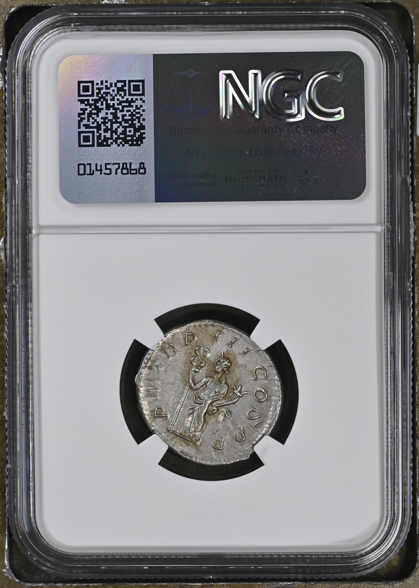 Roman Empire - Philip I - Silver Double-Denarius - NGC Ch AU - RIC:3