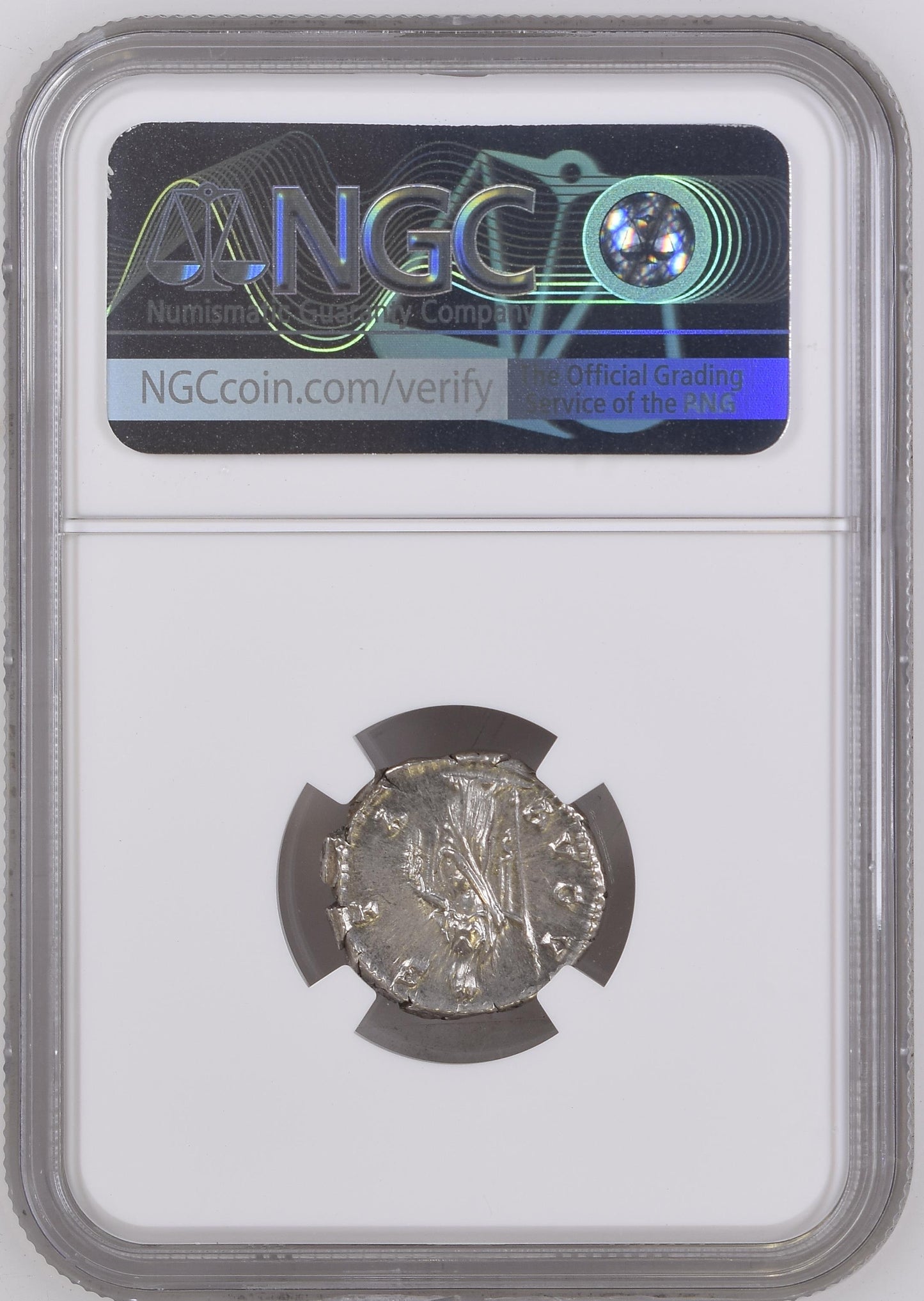Roman Empire - Faustina I - Silver Denarius - NGC MS - RIC:358