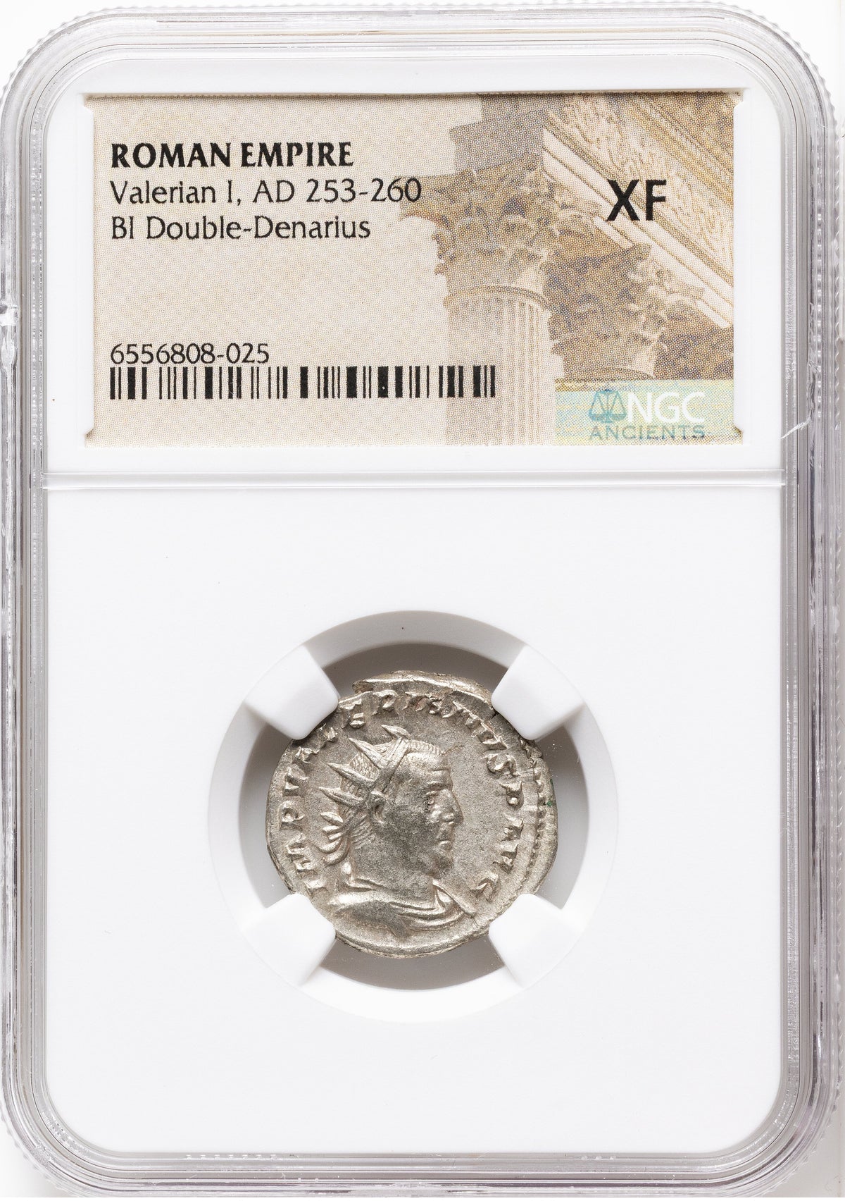 Roman Empire - Valerian I - Billon Double-Denarius - NGC XF