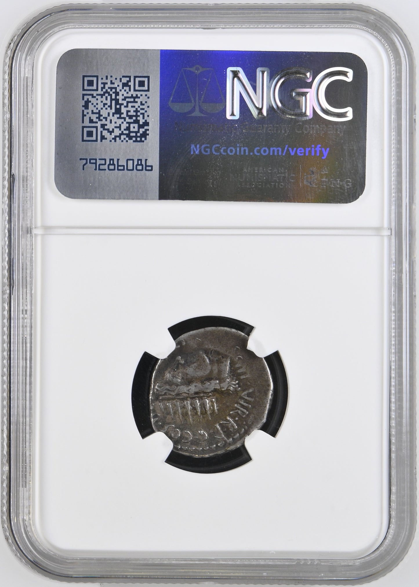 Roman Imperatorial - Marc Antony - Silver Denarius - NGC VF - Crawf. 533/2