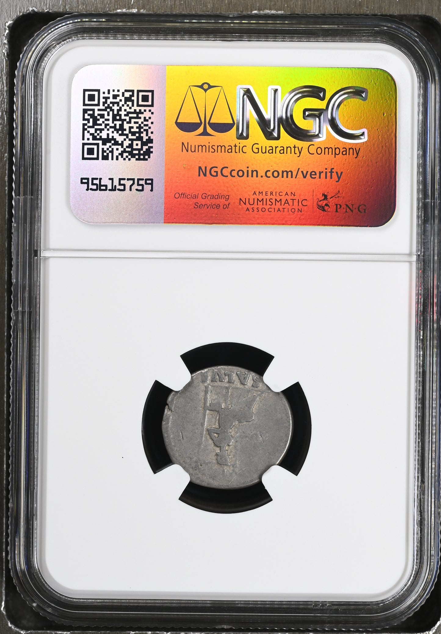 Roman Empire - Nero - Silver Denarius - NGC VG - RIC:60