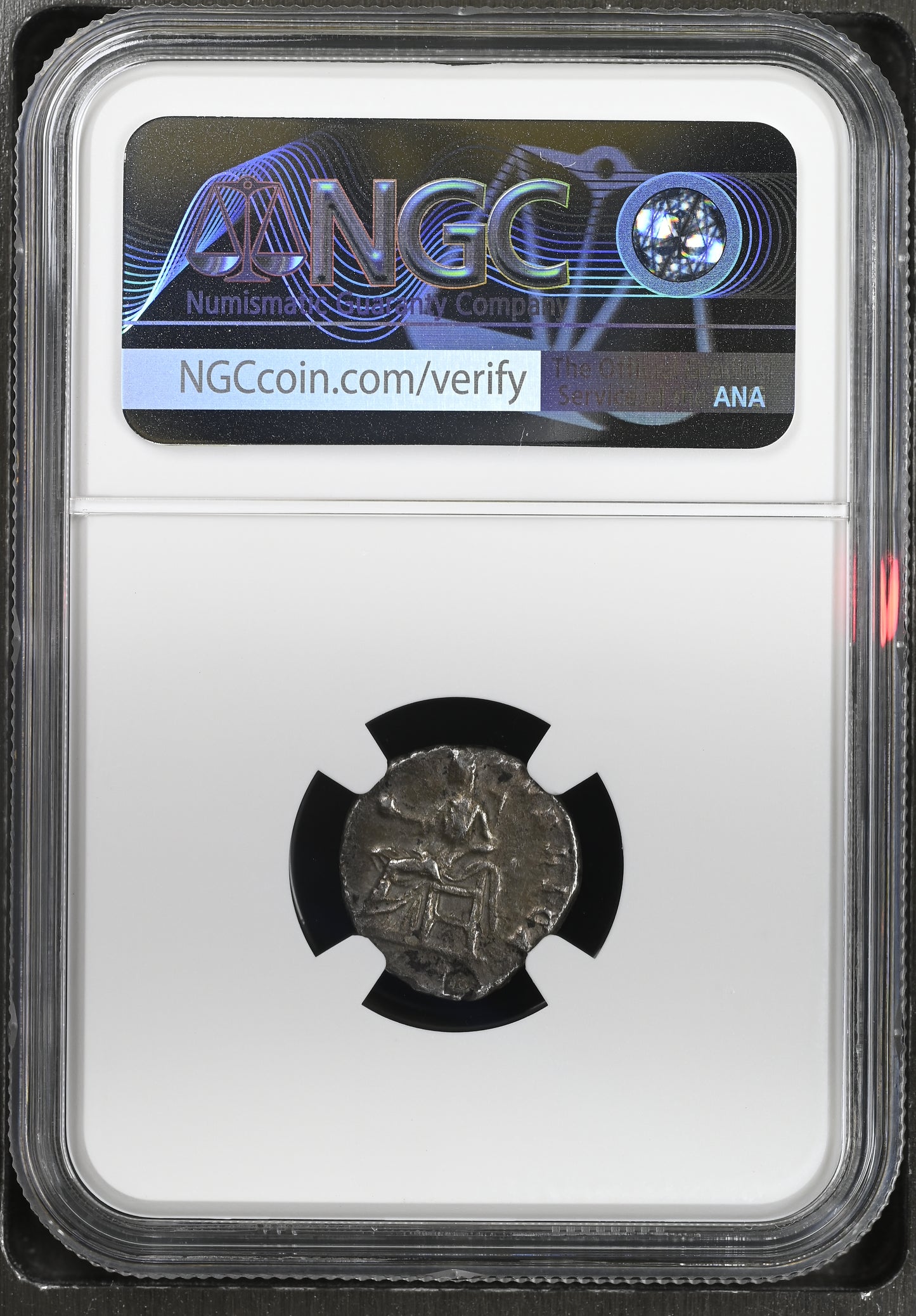 Roman Empire - Septimius Severus - Silver Denarius - NGC XF