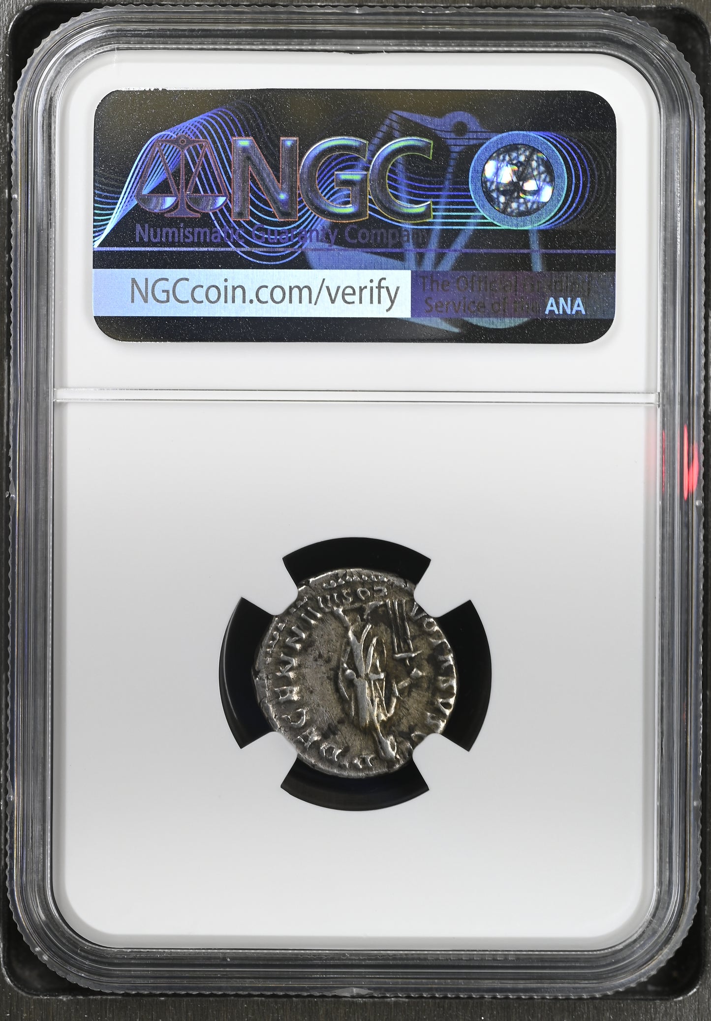 Roman Empire - Marcus Aurelius - Silver Denarius - NGC Ch VF - RIC:251