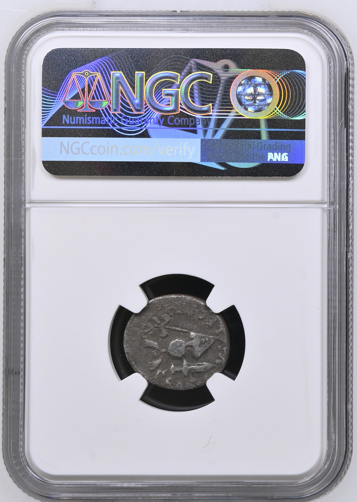 Roman Empire - Augustus - Silver Denarius - NGC F - RIC:7a