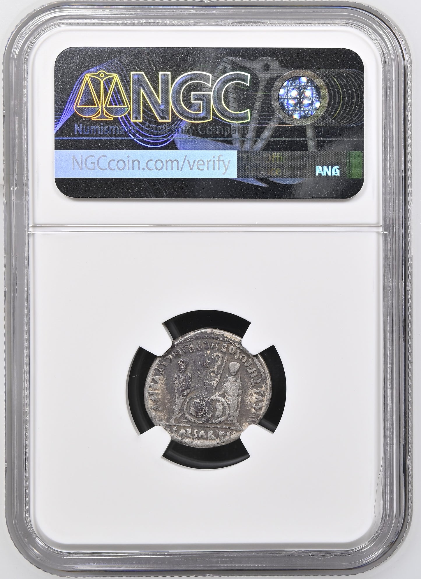 Roman Empire - Augustus - Silver Denarius - NGC F - RIC:207
