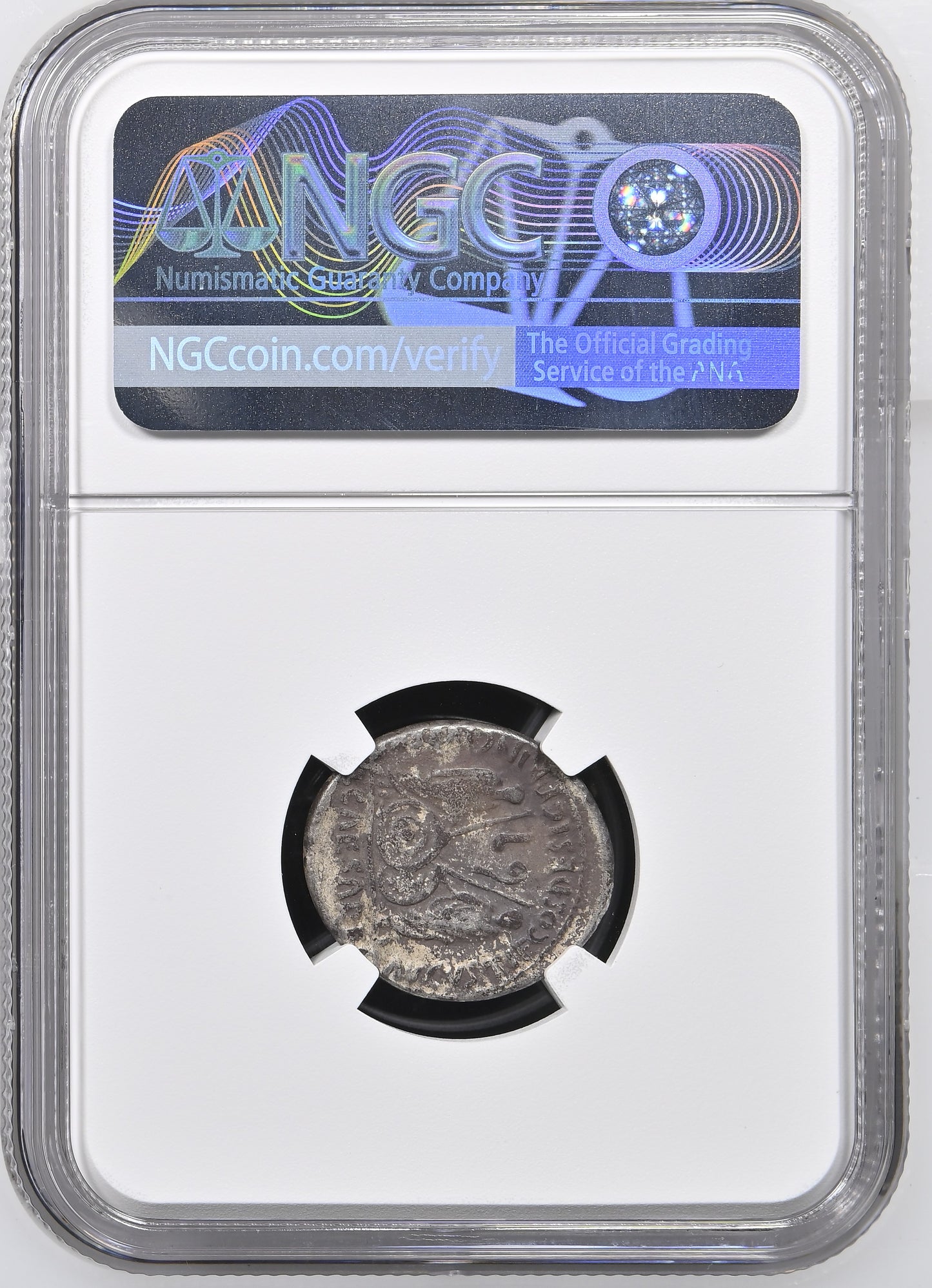Roman Empire - Augustus - Silver Denarius - NGC F - RIC:210