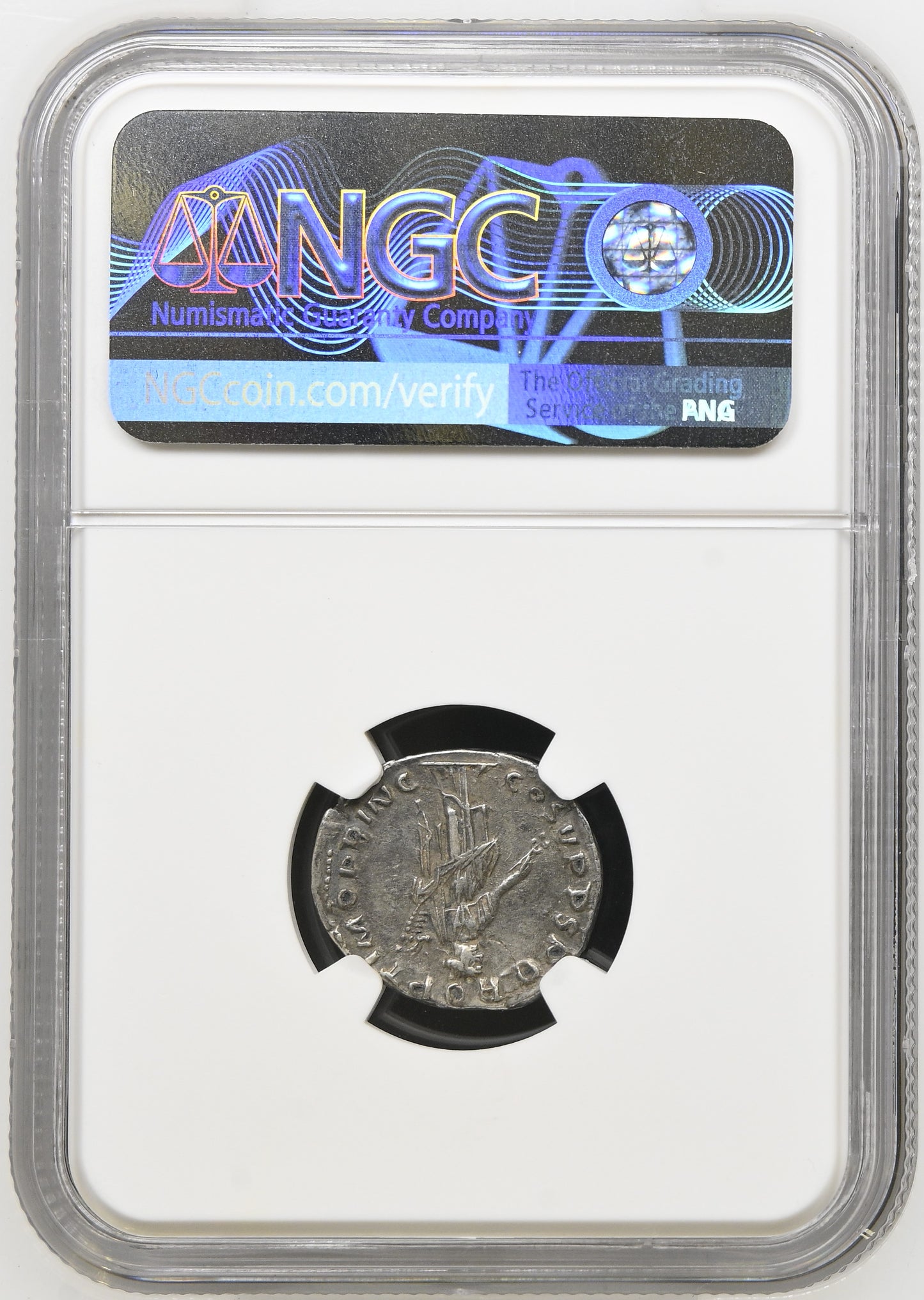 Roman Empire - Trajan - Silver Denarius - NGC Ch XF - RIC:121