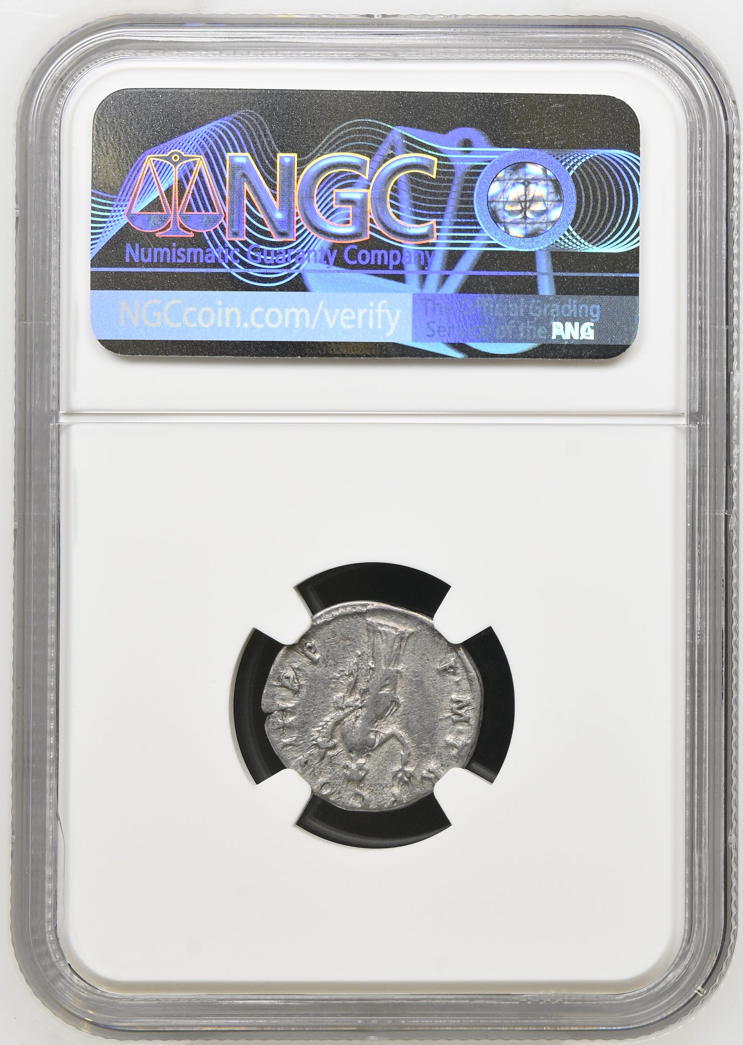 Roman Empire - Trajan - Silver Denarius - NGC Ch VF - RIC:38