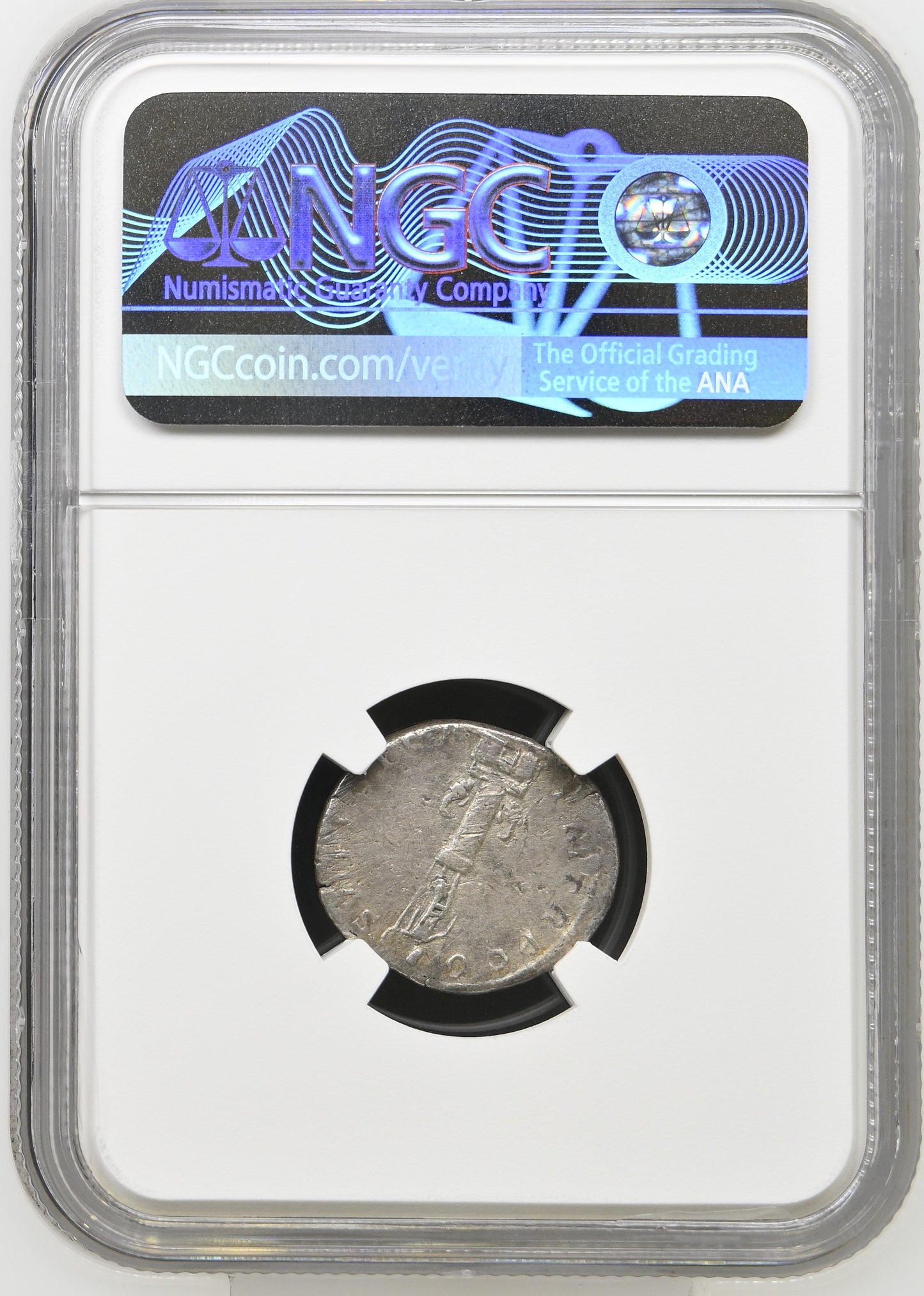 Roman Empire - Trajan - Silver Denarius - NGC Ch F - RIC:356