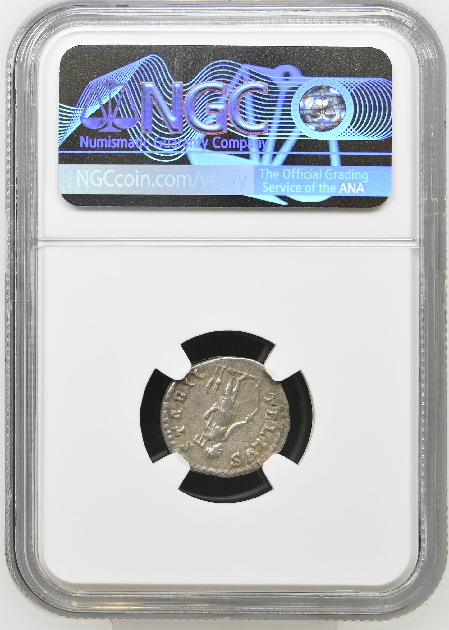 Roman Empire - Hadrian - Silver Denarius - NGC Ch VF - RIC:276