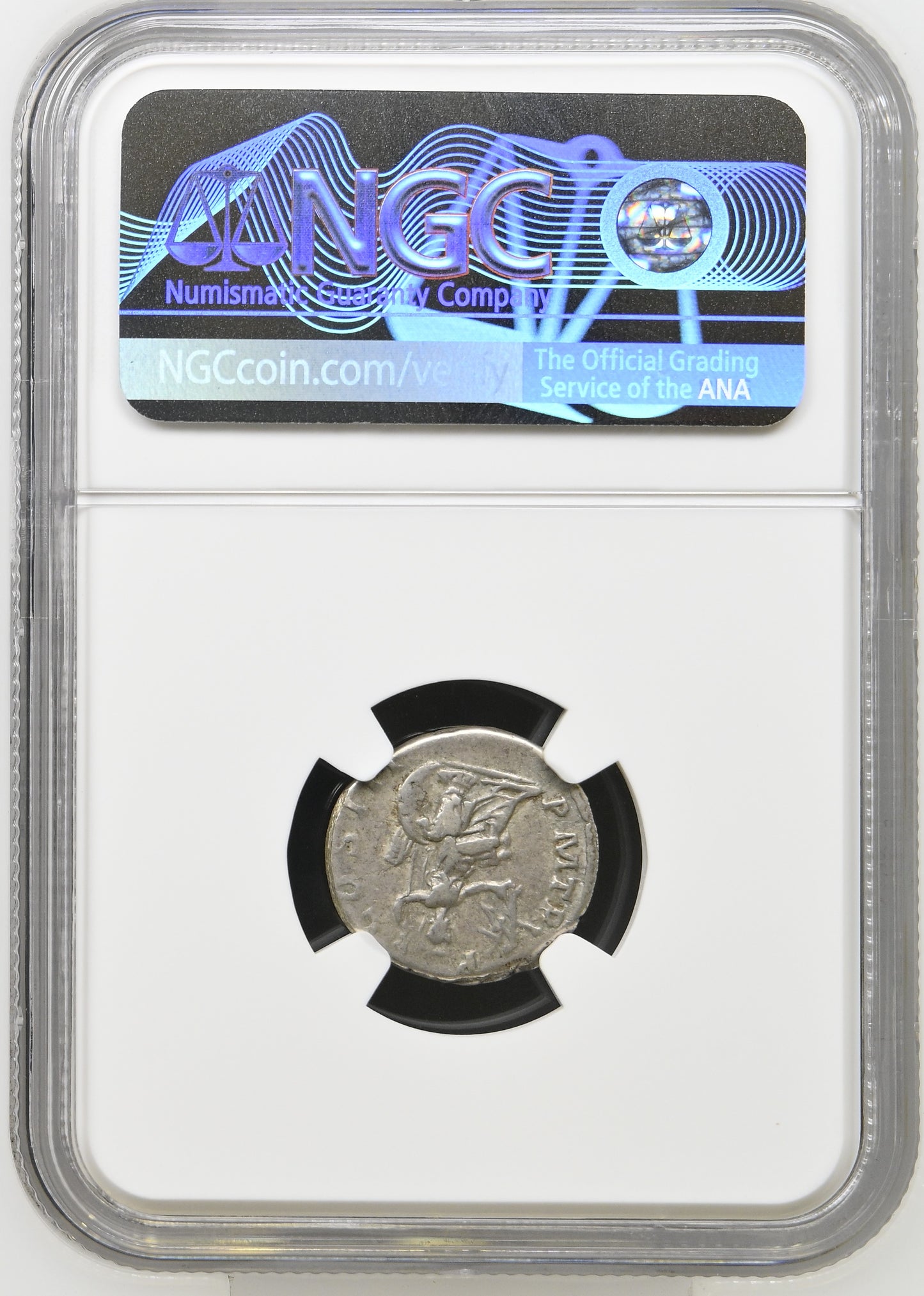 Roman Empire - Hadrian - Silver Denarius - NGC Ch F - RIC:541