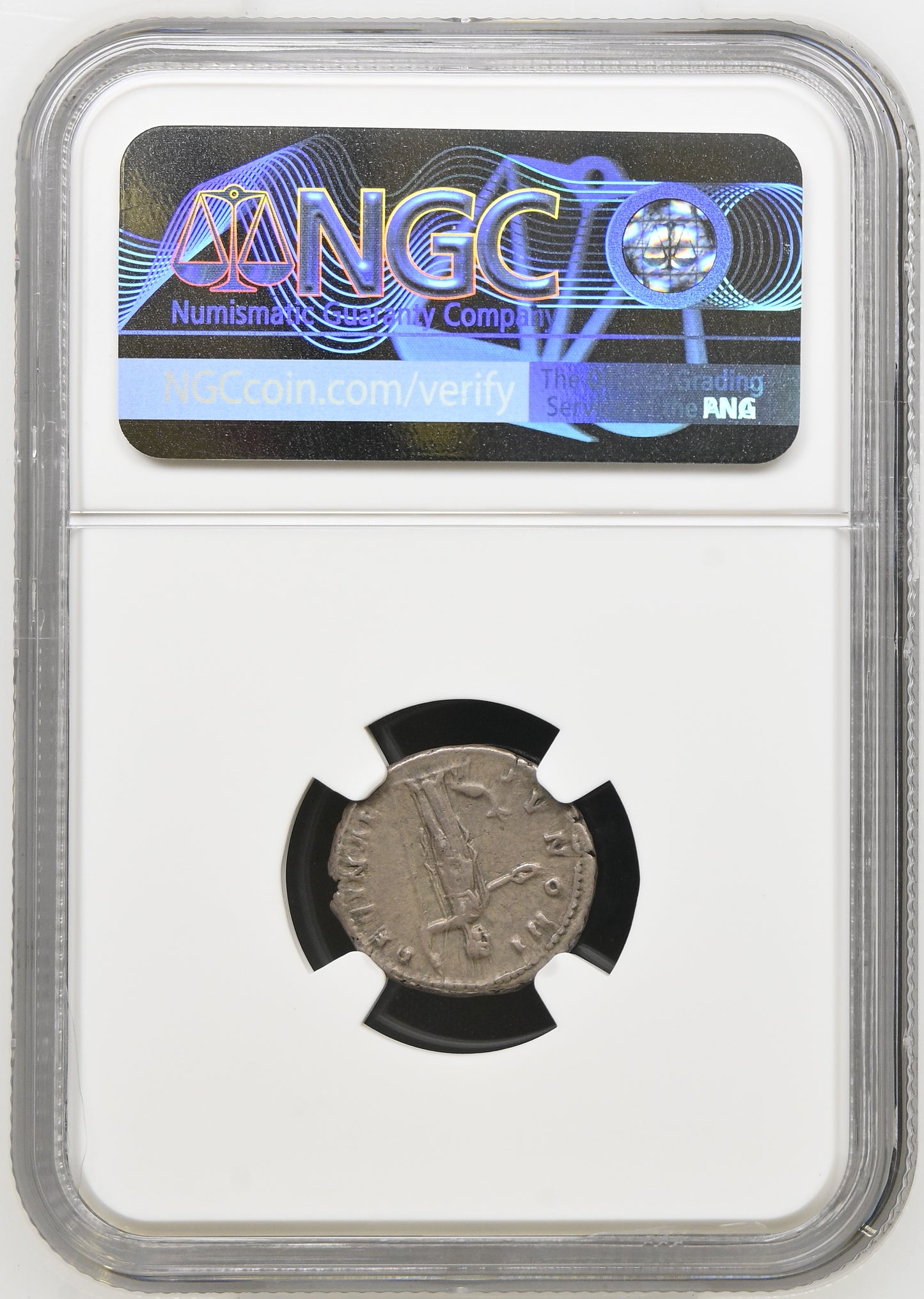 Roman Empire - Faustina I - Silver Denarius - NGC Ch XF - RIC:338