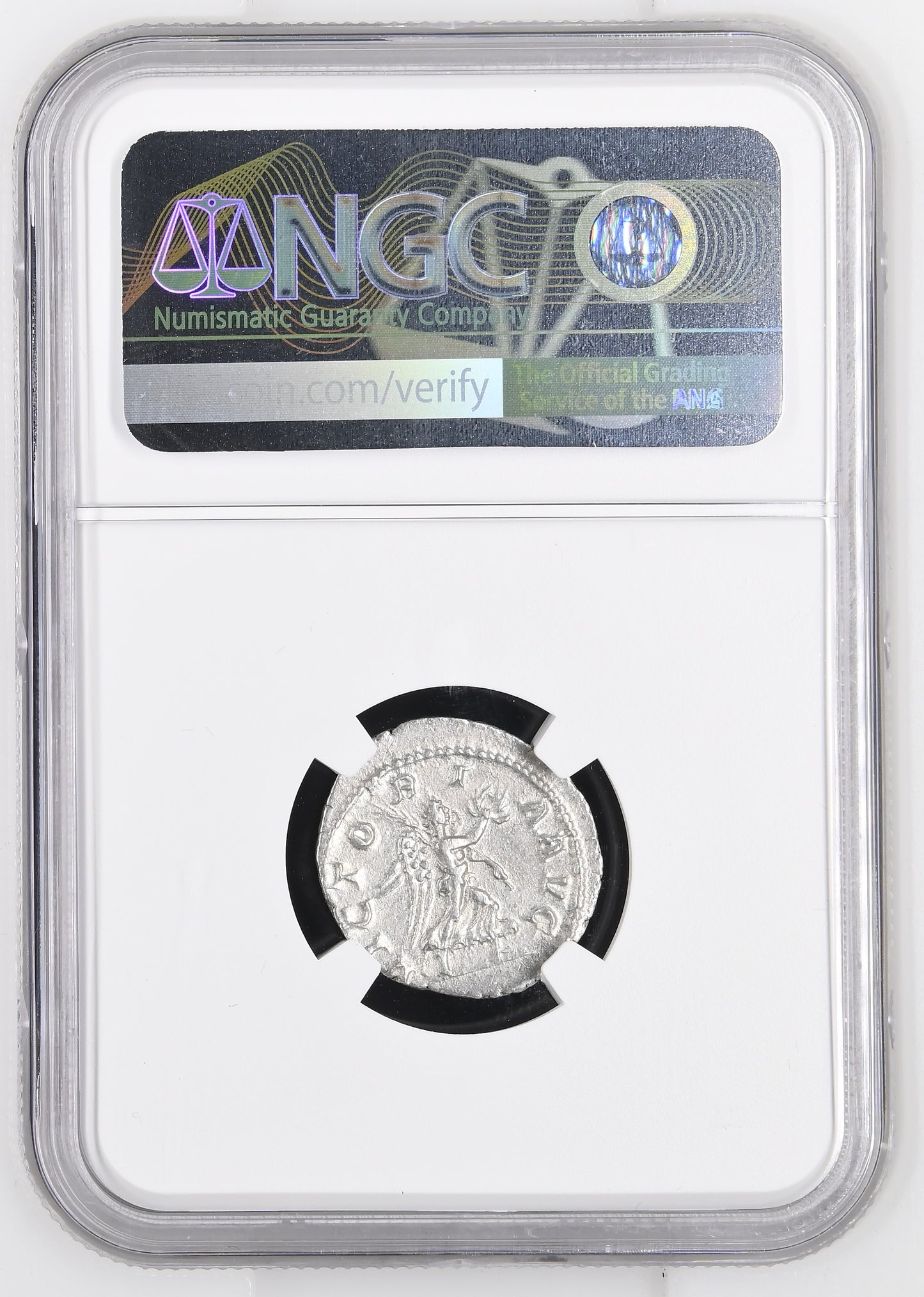 Roman Empire - Maximinus I - Silver Denarius - NGC Ch VF - RIC:16