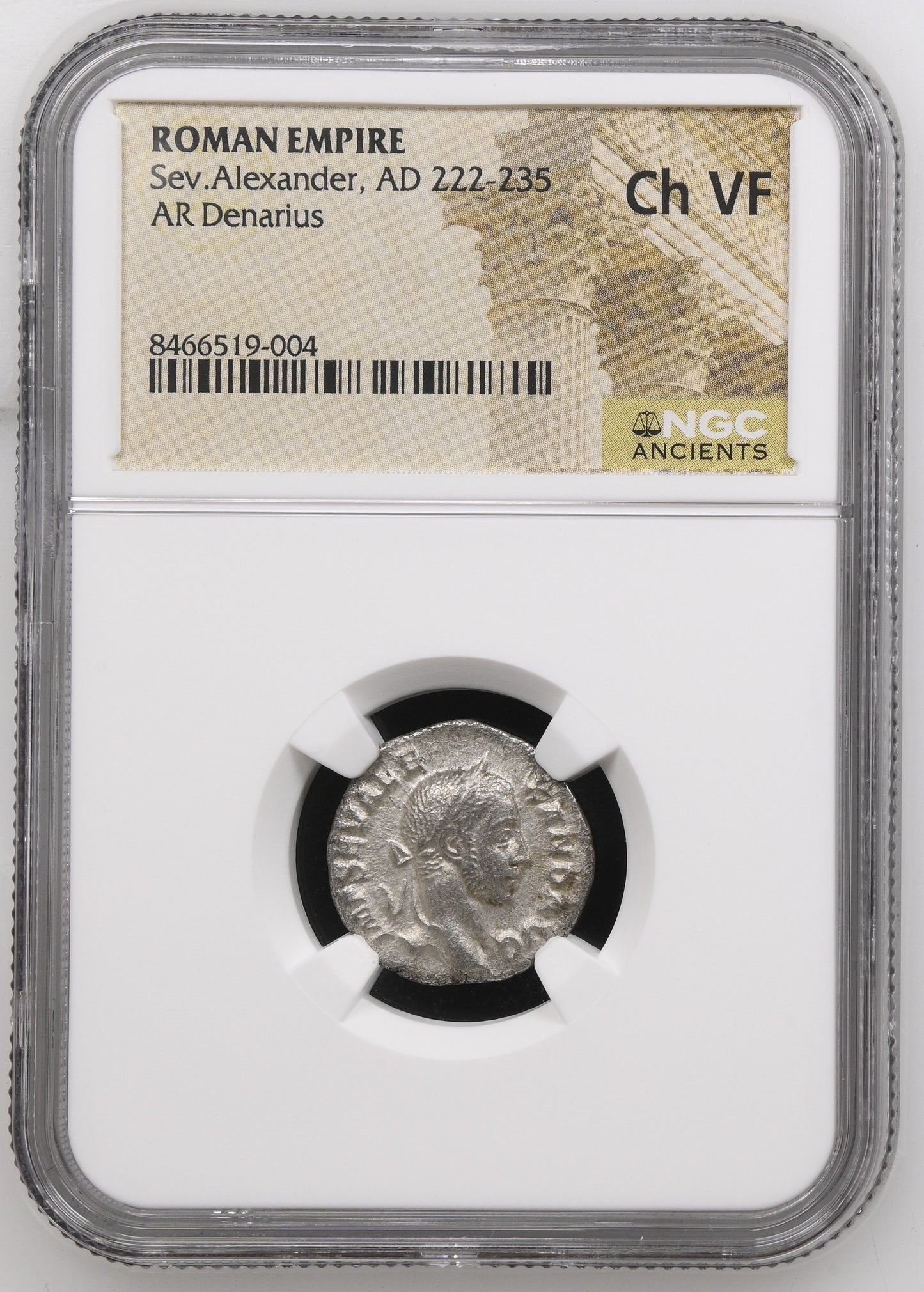 Roman Empire - Severus Alexander - Silver Denarius - NGC Ch VF
