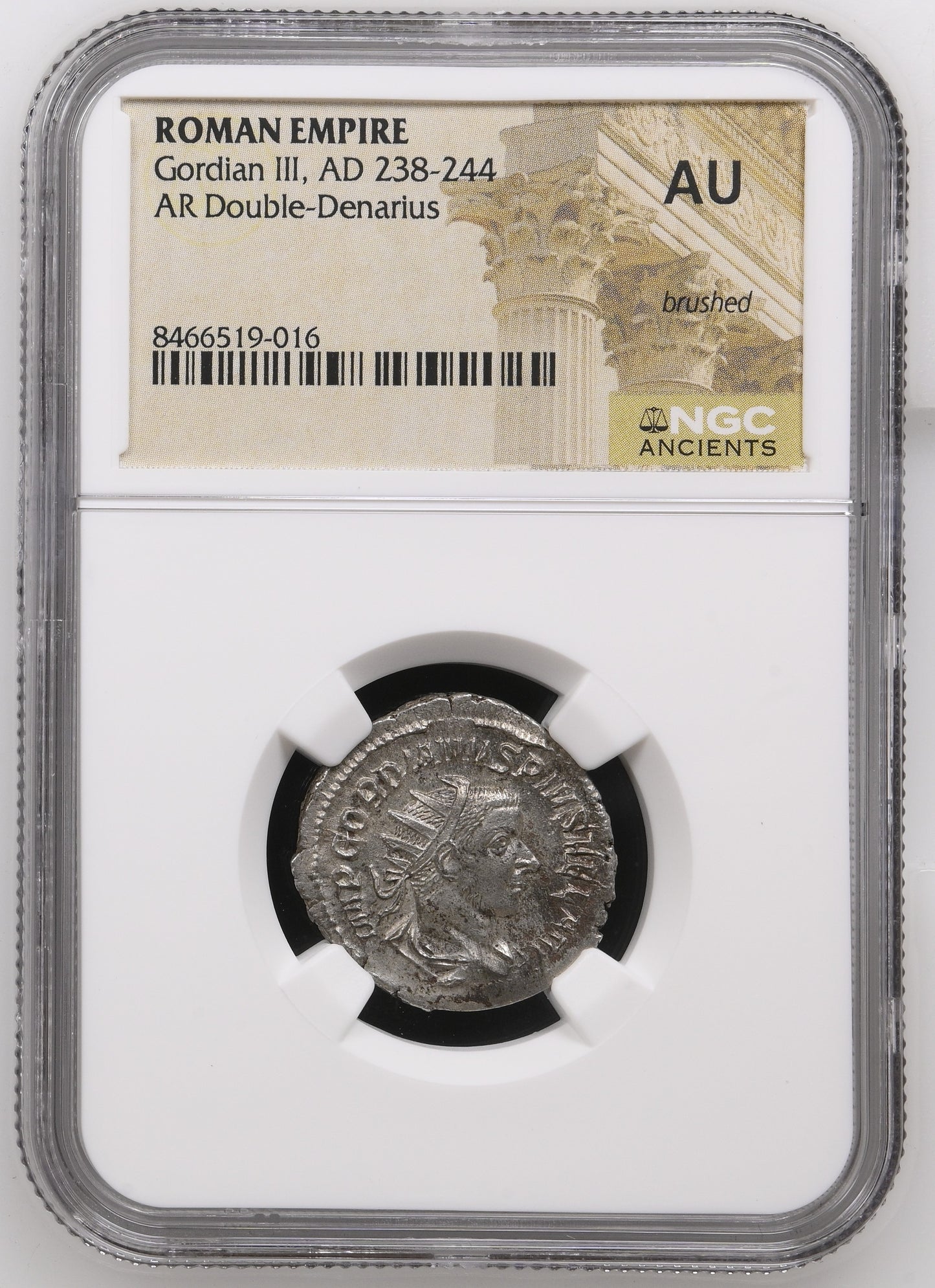 Roman Empire - Gordian III - Silver Double-Denarius - NGC AU
