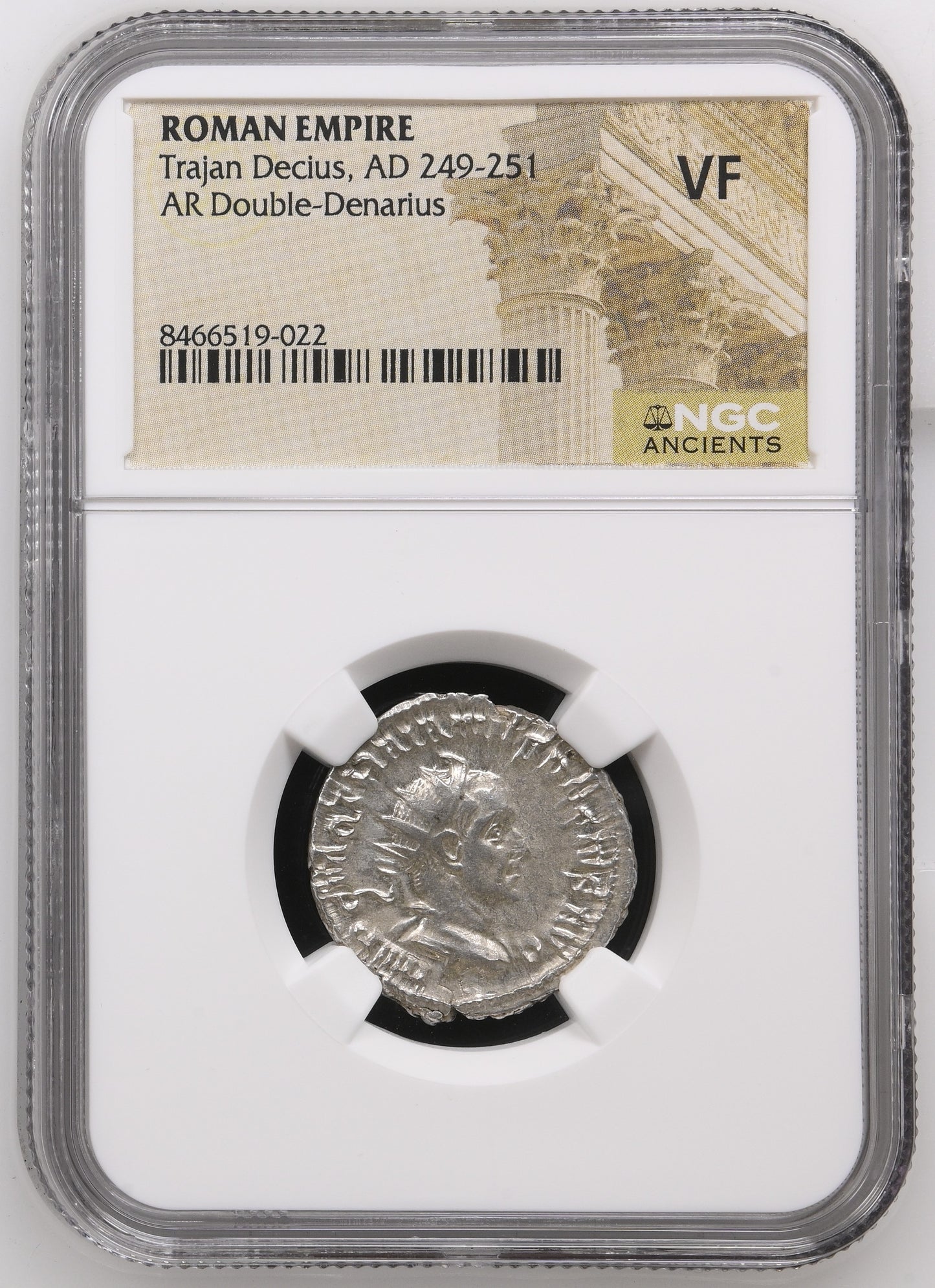 Roman Empire - Trajan Decius - Silver Double-Denarius - NGC VF