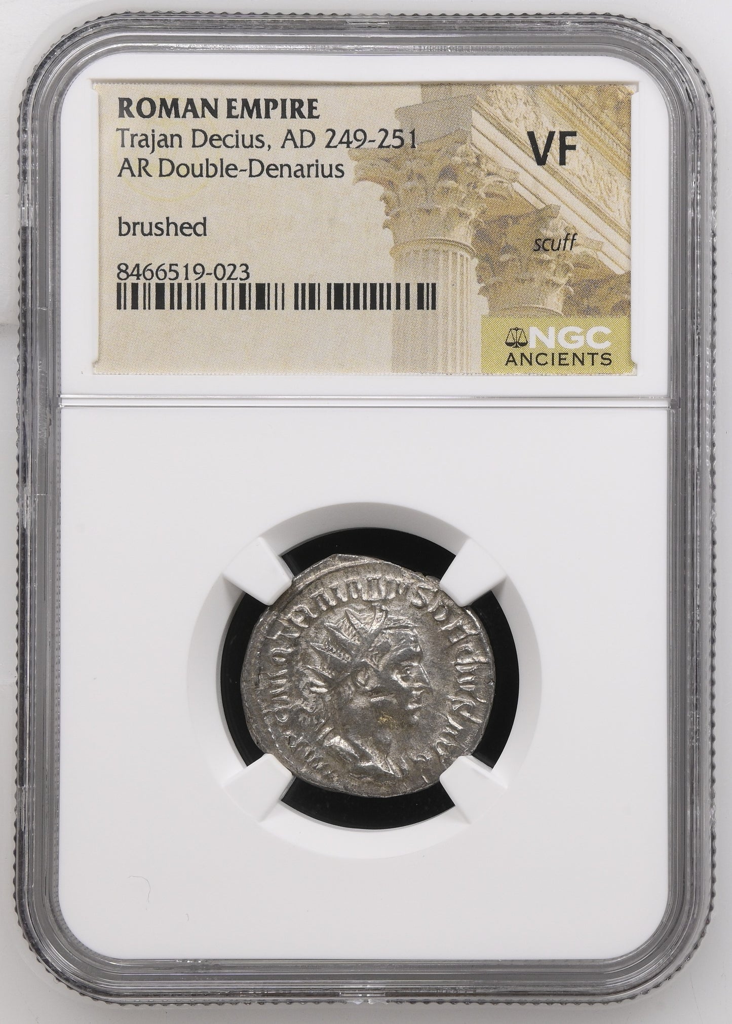 Roman Empire - Trajan Decius - Silver Double-Denarius - NGC VF