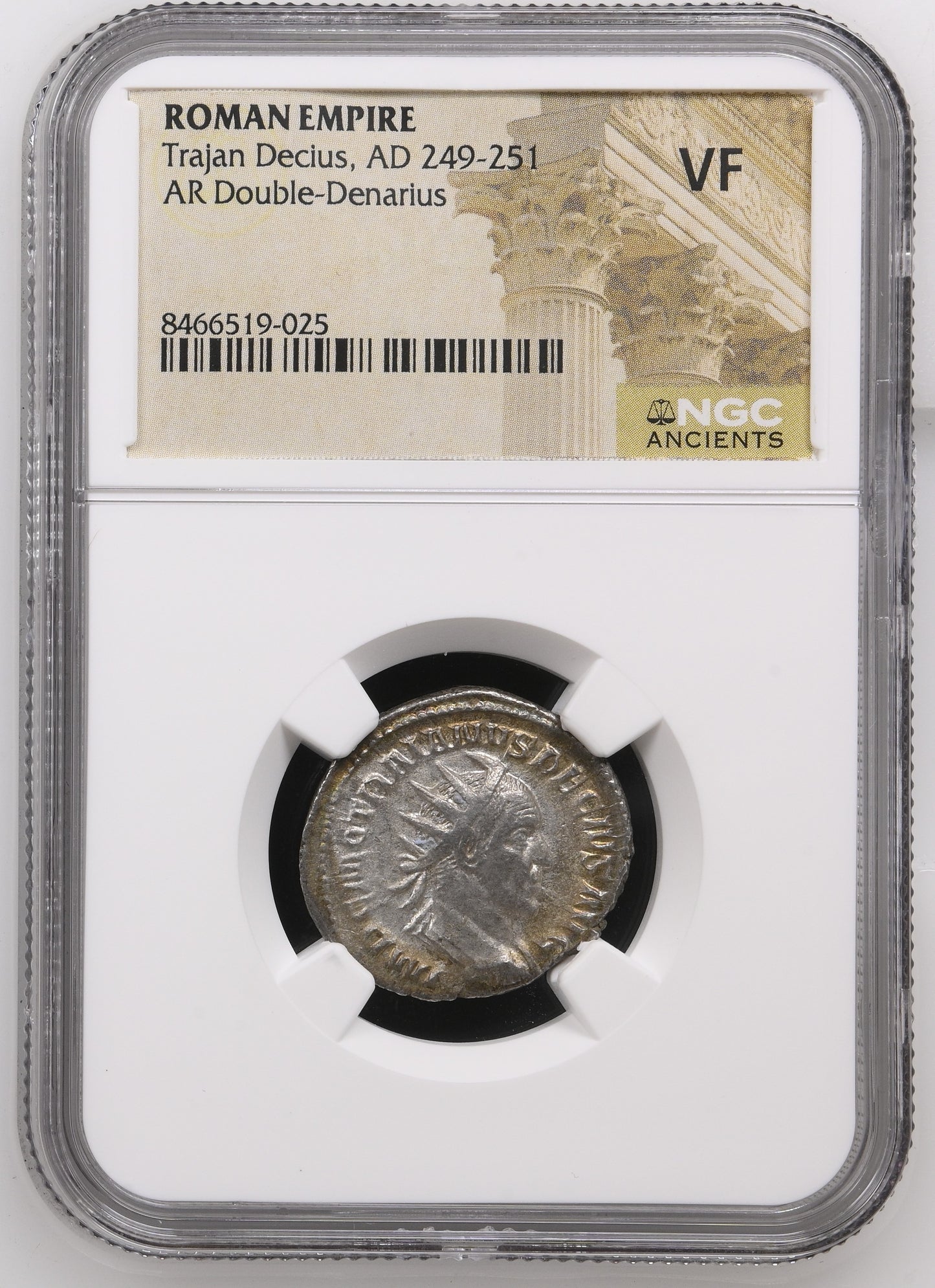 Roman Empire - Trajan Decius - Silver Double-Denarius - NGC VF
