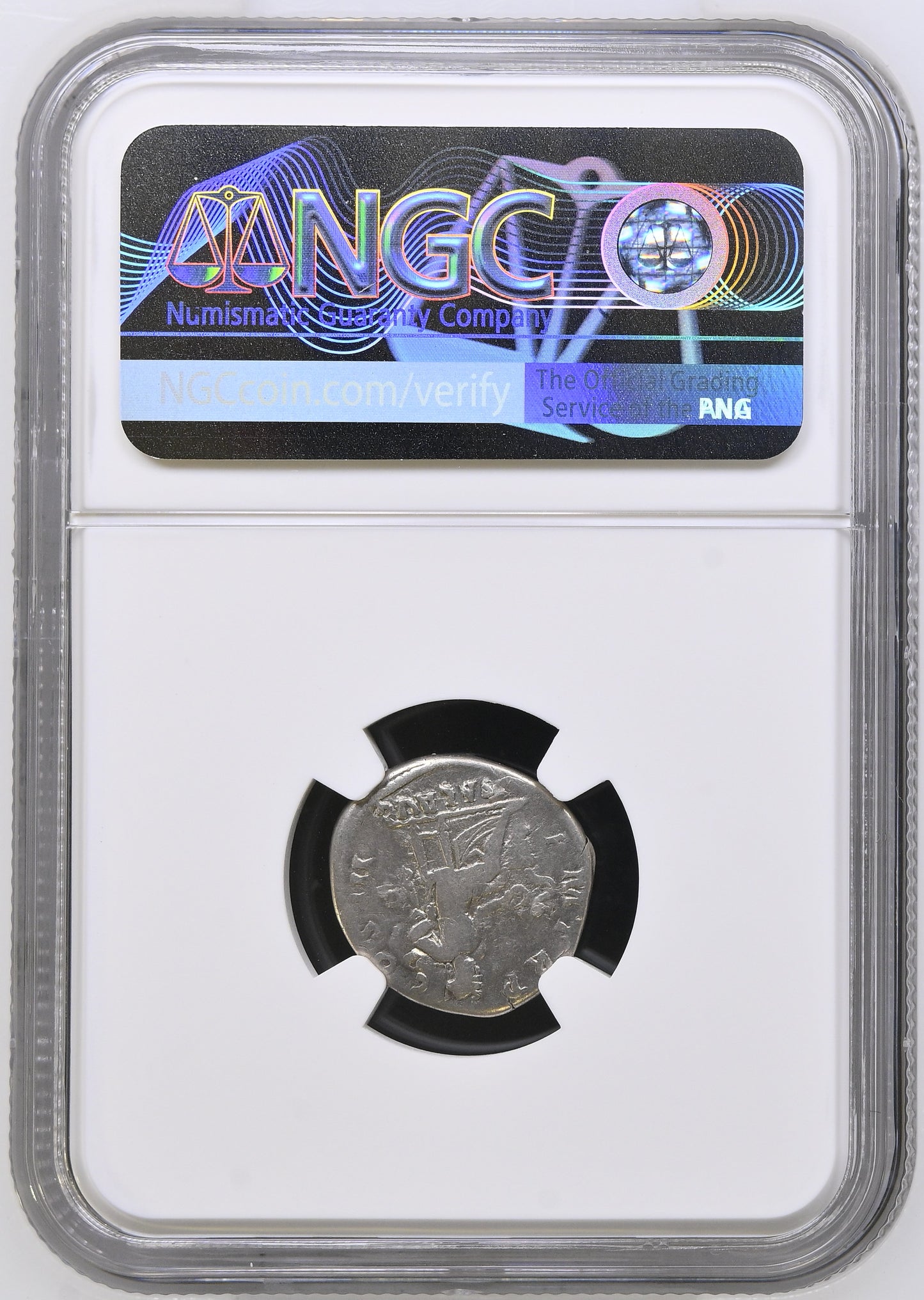 Roman Empire - Hadrian - Perhaps Plated Denarius - NGC Ch F - RIC:374