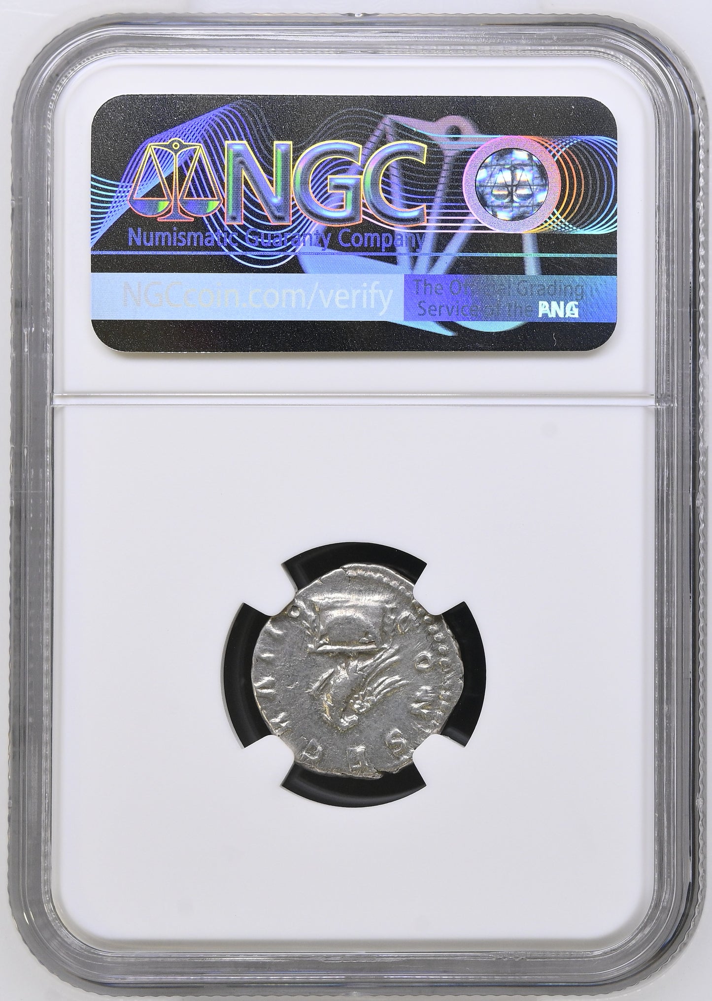 Roman Empire - Antoninus Pius - Silver Denarius - NGC Ch VF - RIC:431