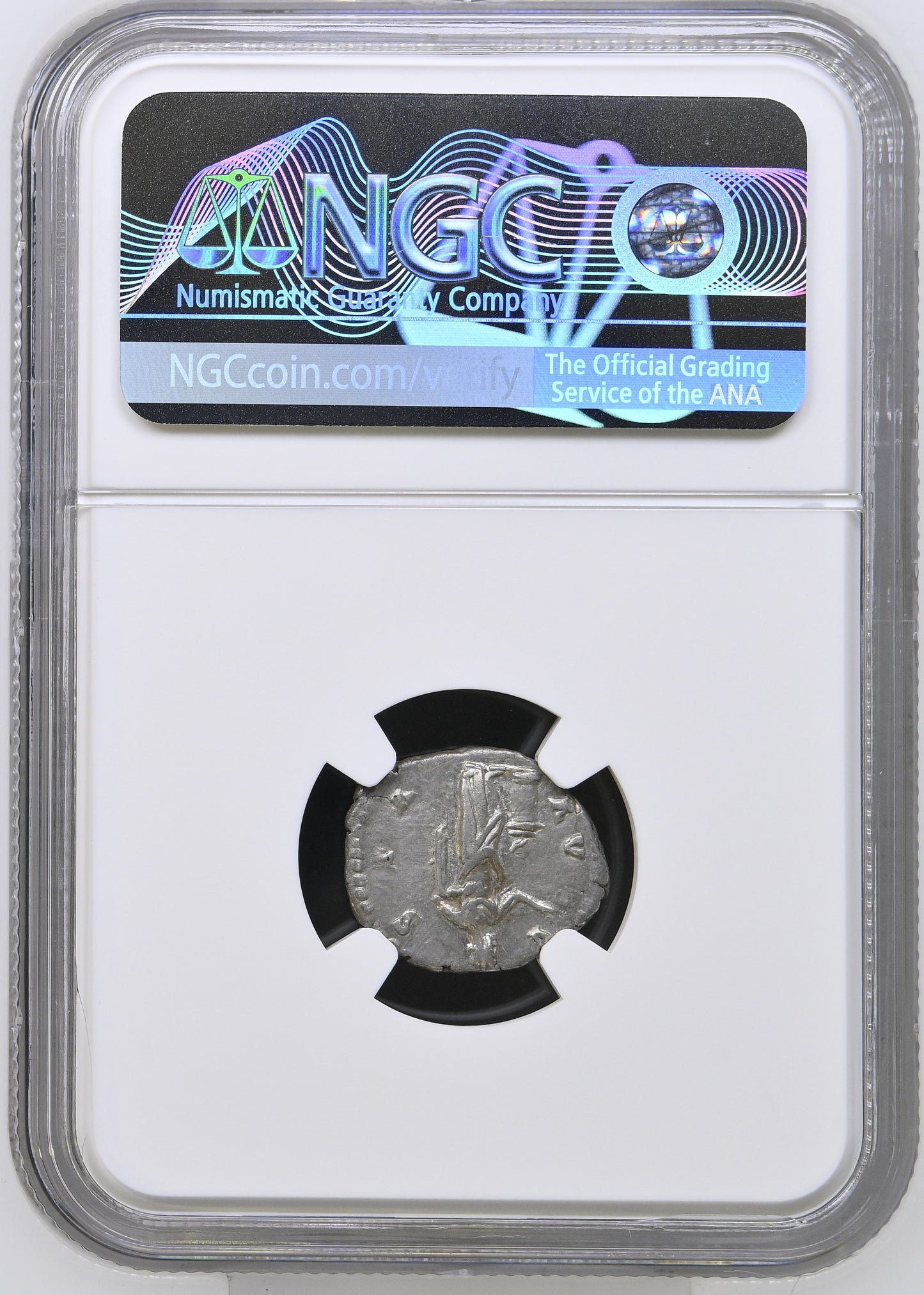 Roman Empire - Faustina I - Silver Denarius - NGC Ch VF - RIC:374