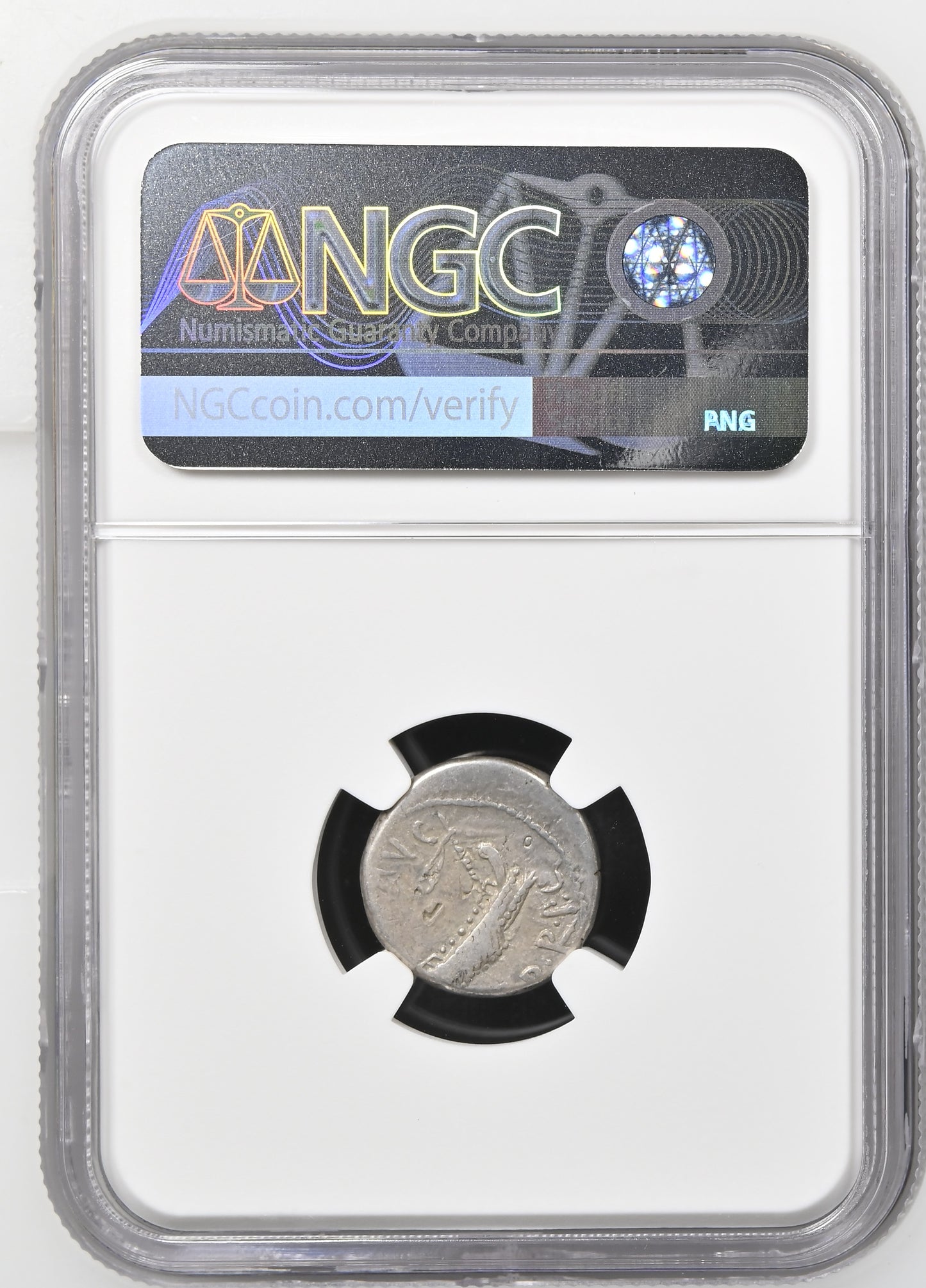Roman Imperatorial - Marc Antony - Silver Denarius - NGC VF - Crawf. 544/35