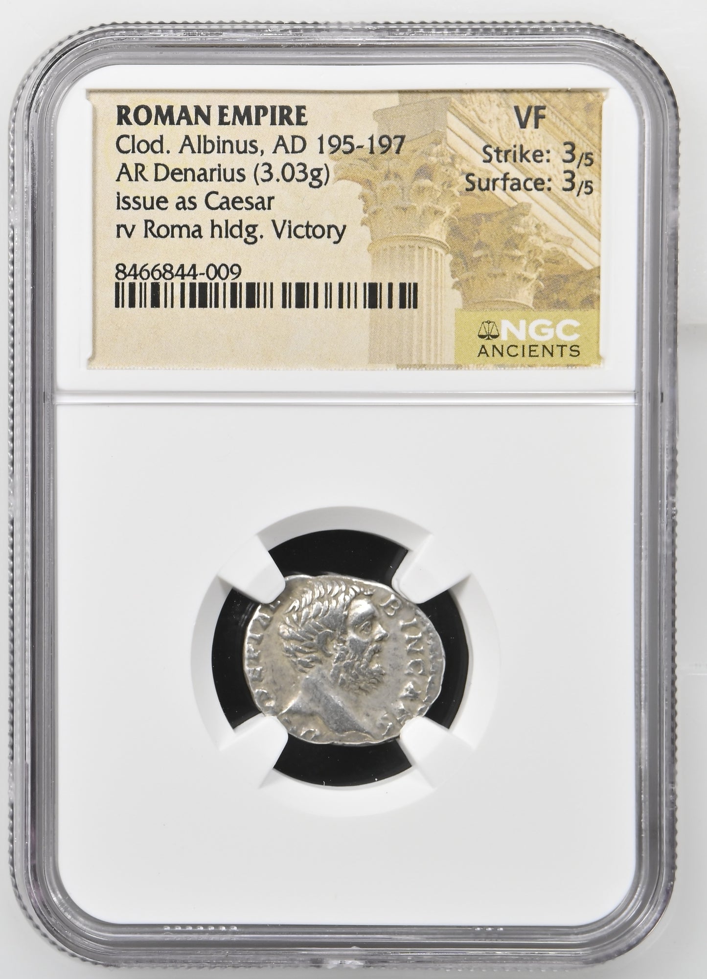 Roman Empire - Clodius Albinus - Silver Denarius - NGC VF - RIC:11a