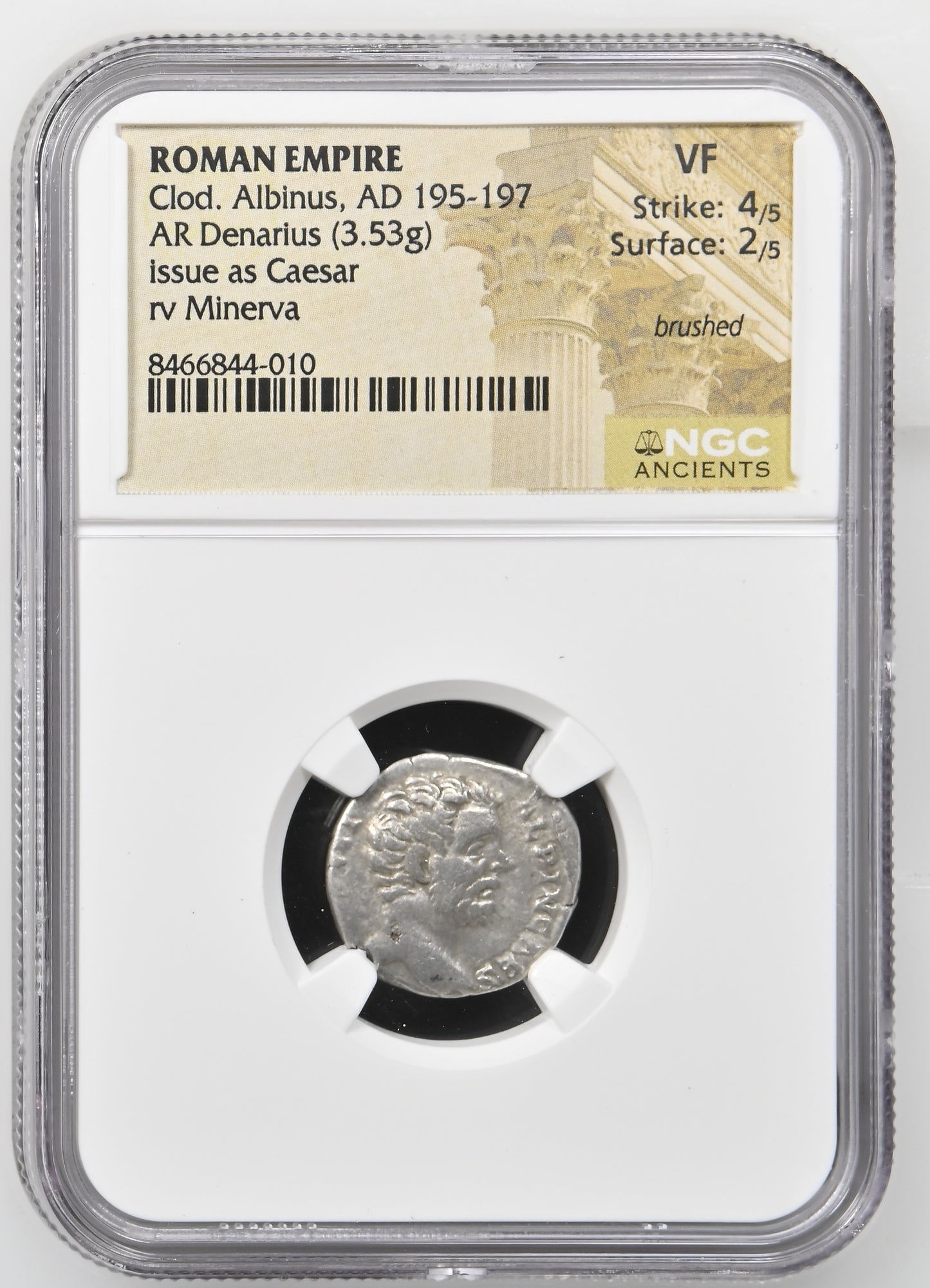 Roman Empire - Clodius Albinus - Silver Denarius - NGC VF - RIC:7