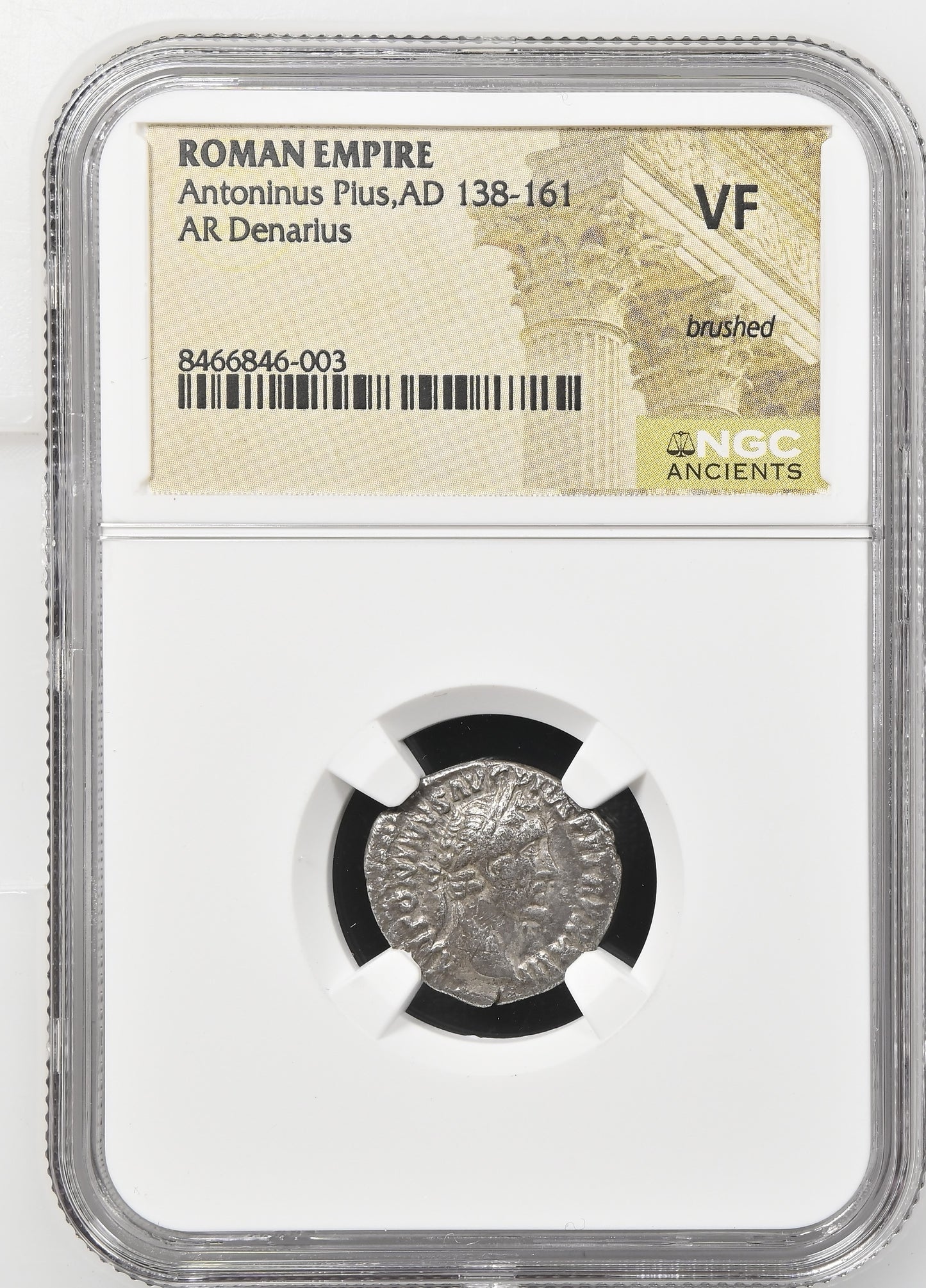 Roman Empire - Antoninus Pius - Silver Denarius - NGC VF - RIC:298