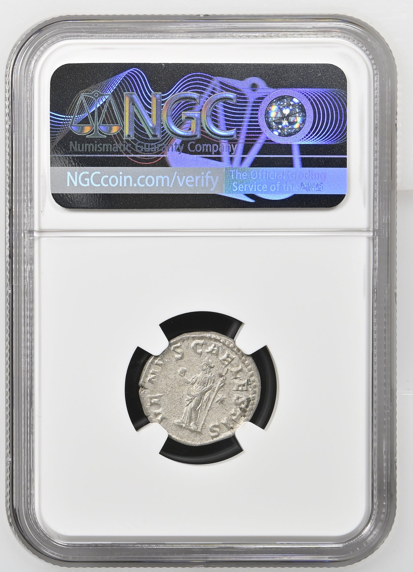 Roman Empire - Julia Soaemias - Silver Denarius - NGC Ch VF - RIC:241
