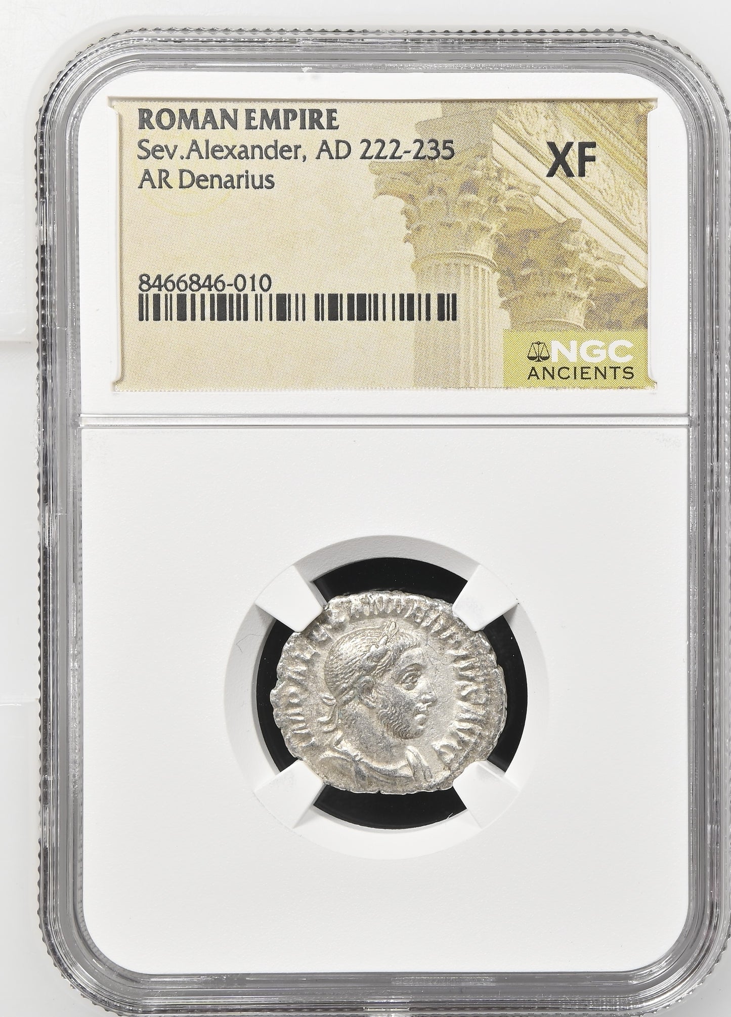 Roman Empire - Severus Alexander - Silver Denarius - NGC XF - RIC:254