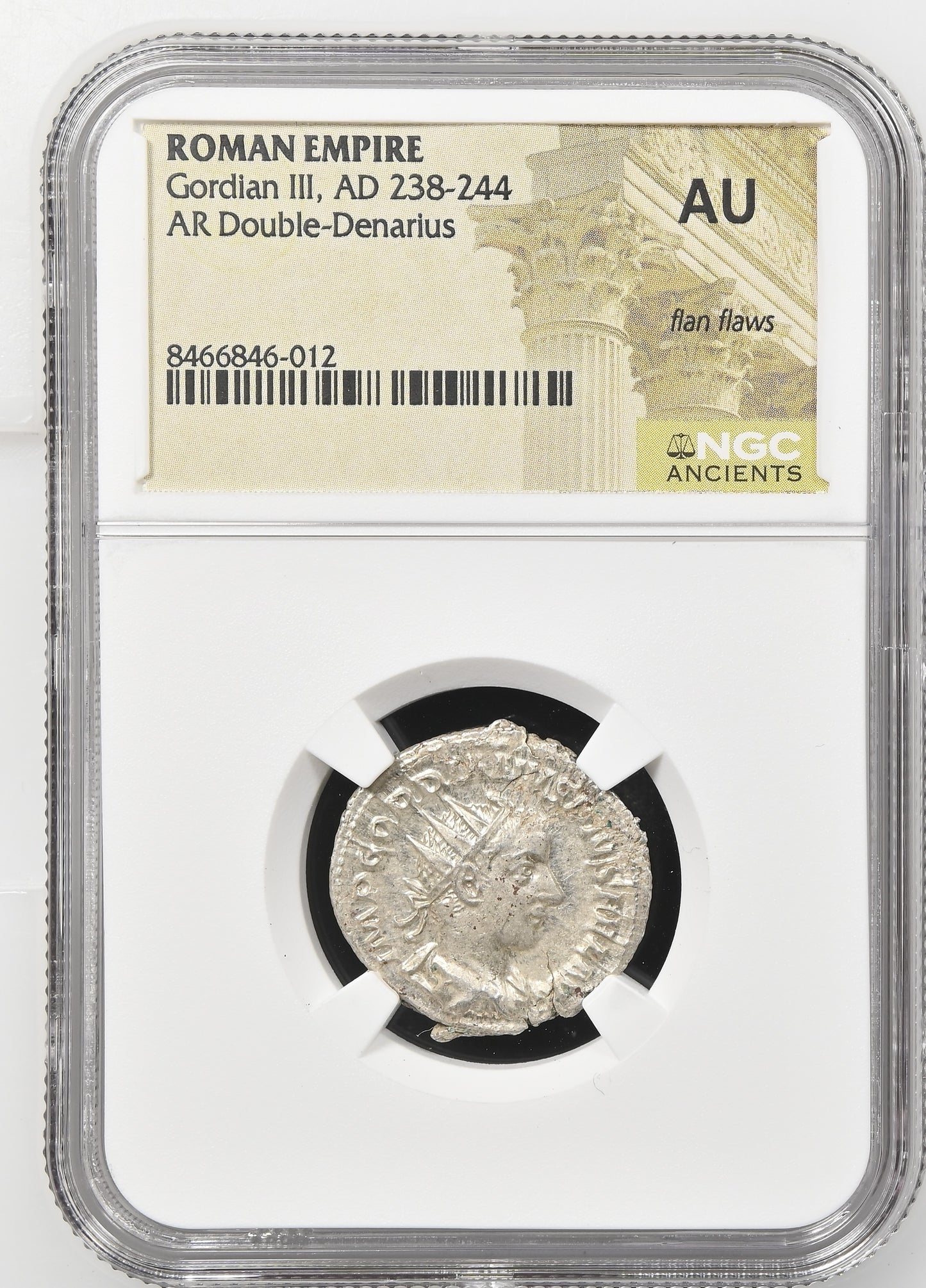 Roman Empire - Gordian III - Silver Double-Denarius - NGC AU - RIC:89