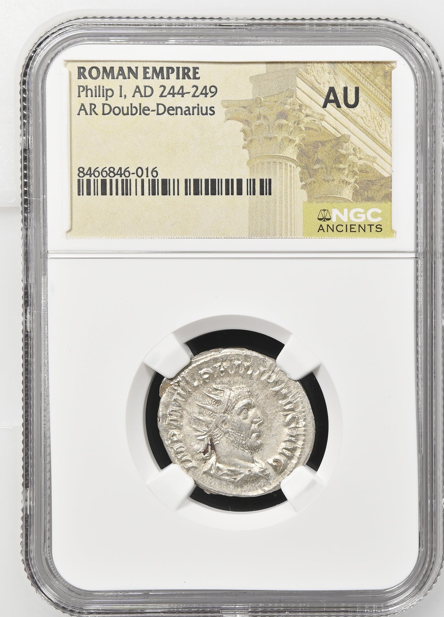 Roman Empire - Philip I - Silver Double-Denarius - NGC AU - RIC:31