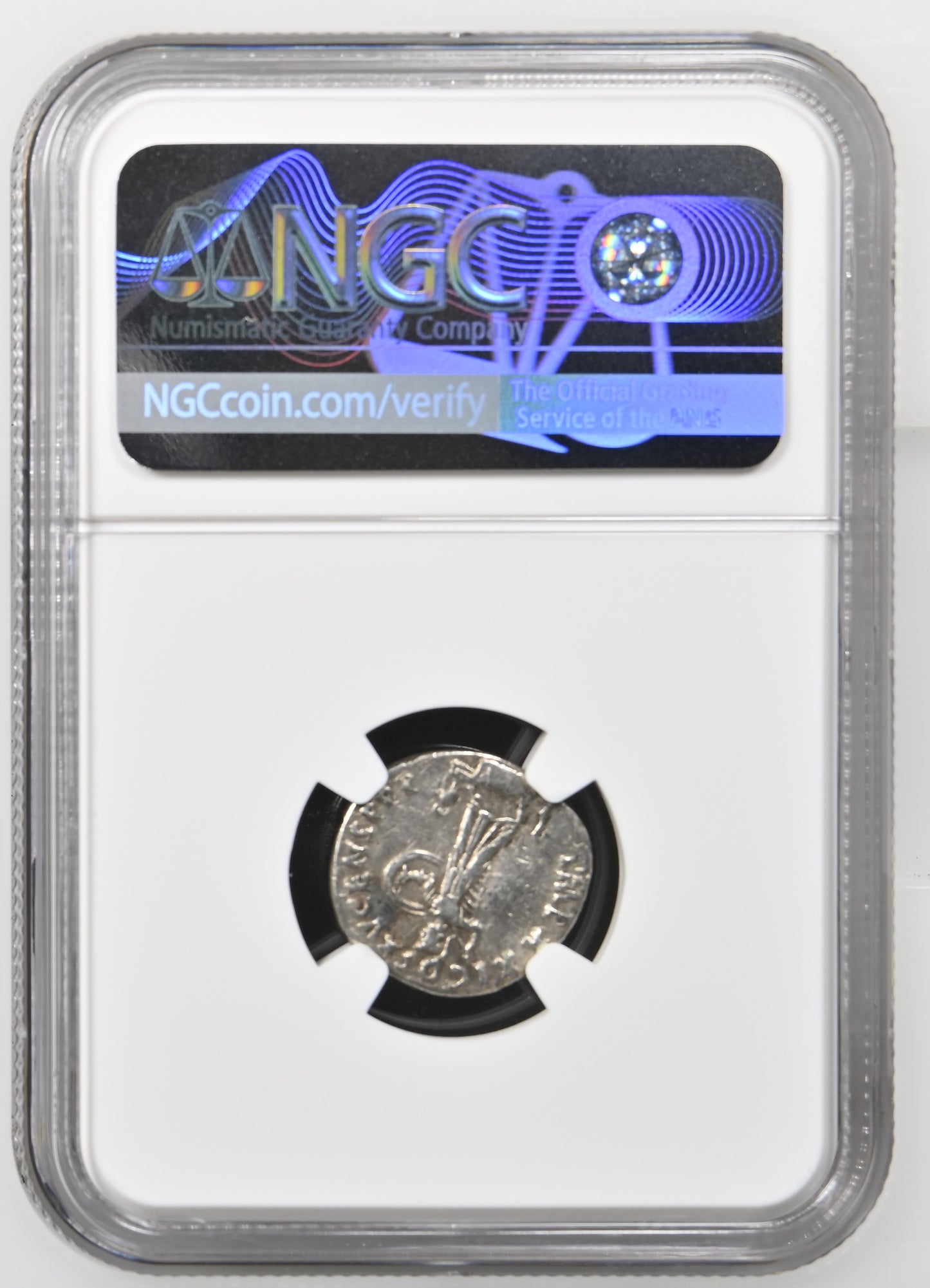 Roman Empire - Domitian - Silver Denarius - NGC VF - RIC:690