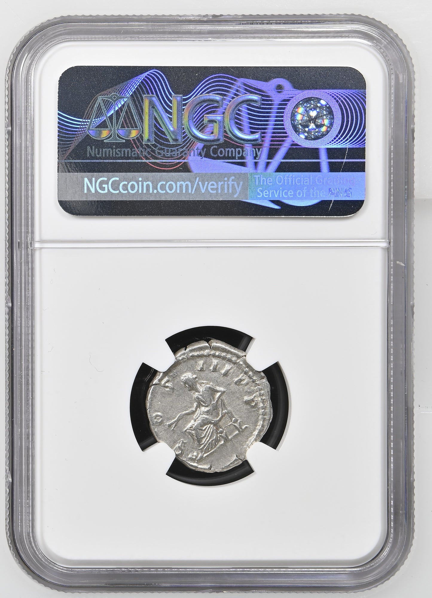 Roman Empire - Marcus Aurelius - Silver Denarius - NGC Ch VF - RIC:425