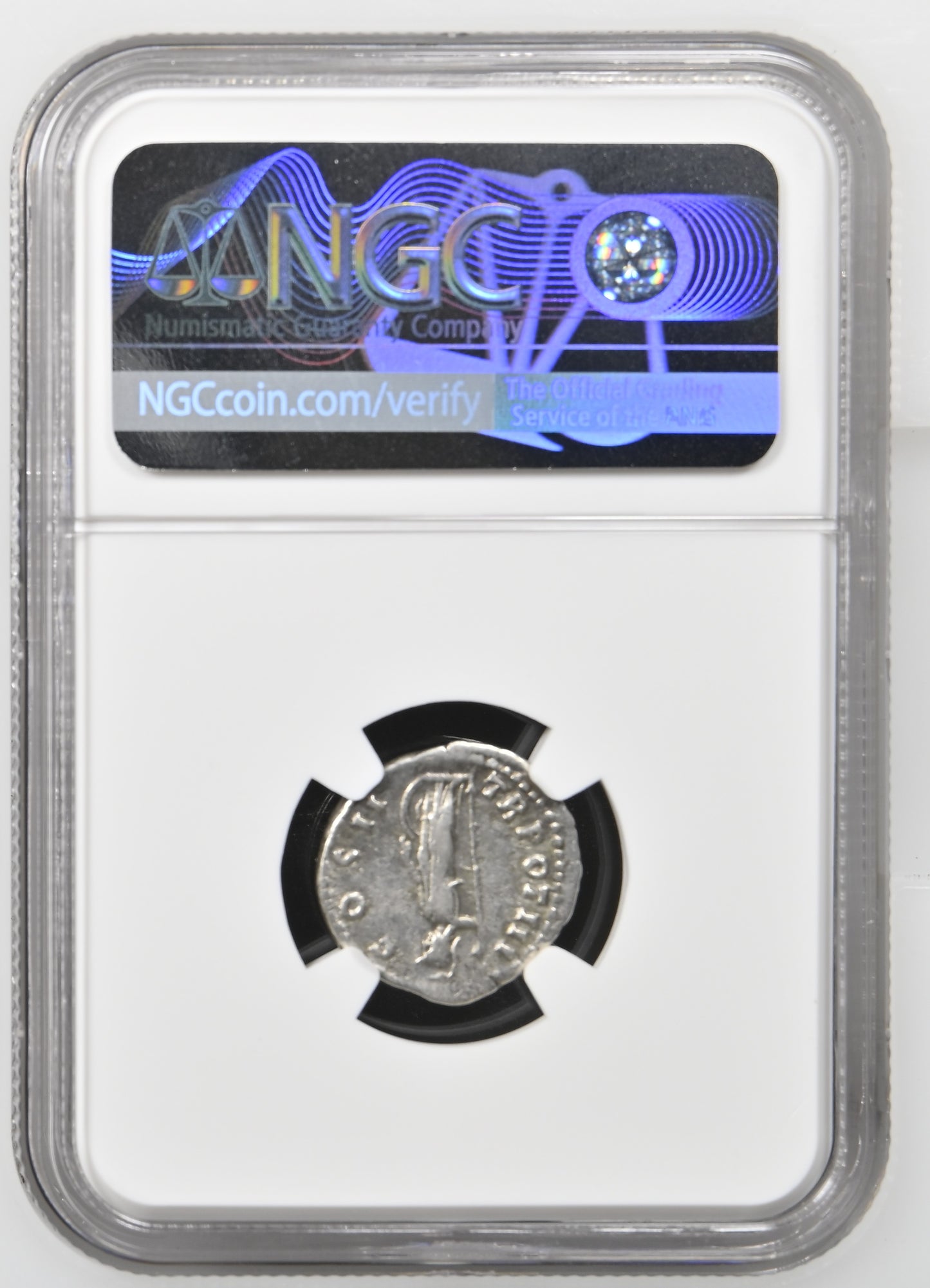 Roman Empire - Marcus Aurelius - Silver Denarius - NGC Ch F - RIC:444