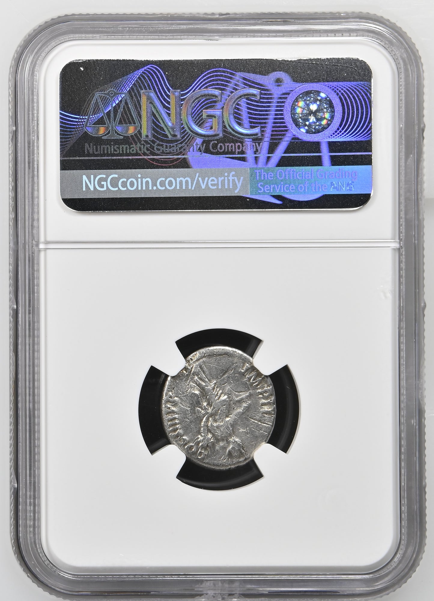Roman Empire - Nerva - Silver Denarius - NGC Ch VF - RIC:44