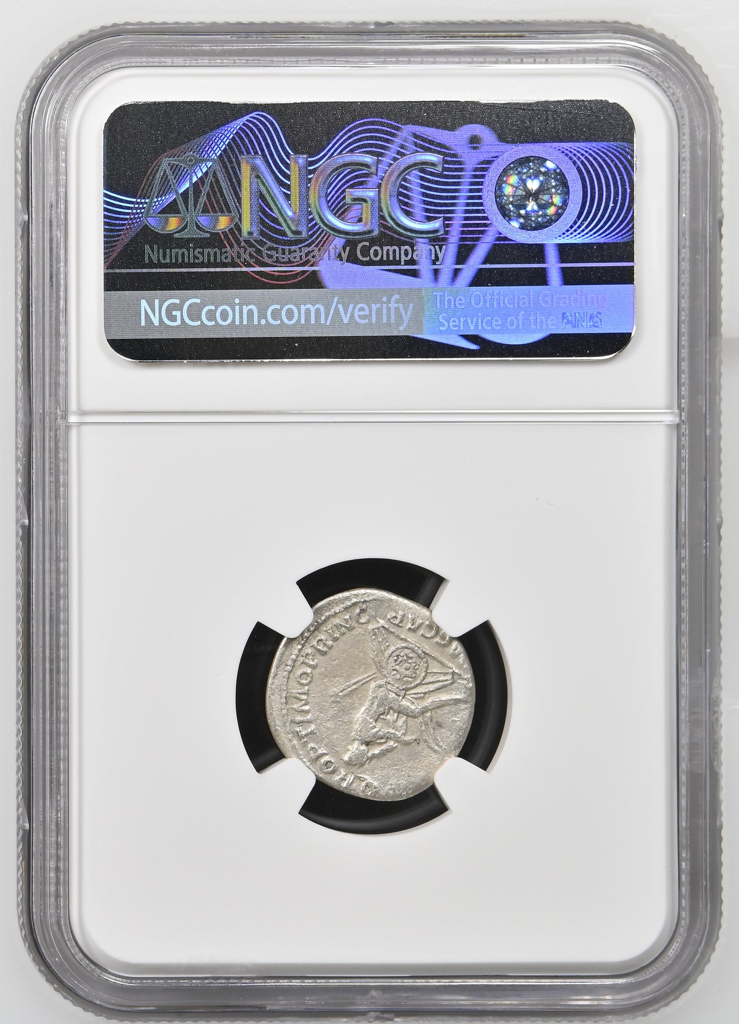 Roman Empire - Trajan - Silver Denarius - NGC Ch F - RIC:98