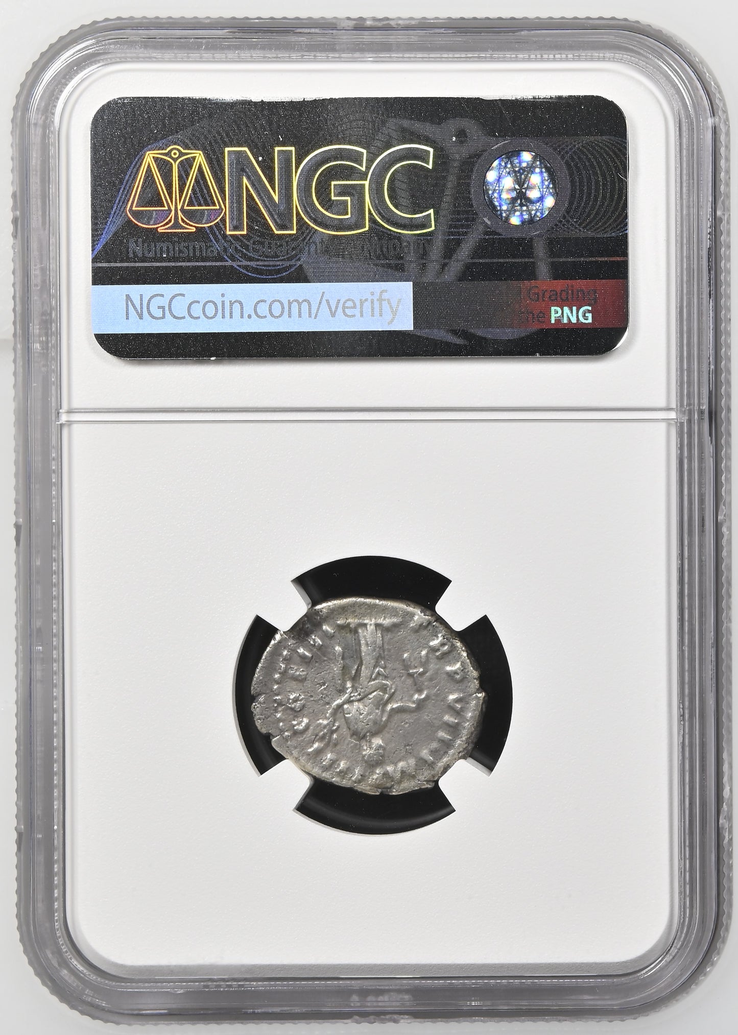 Roman Empire - Lucius Verus - Silver Denarius - NGC VF - RIC:578