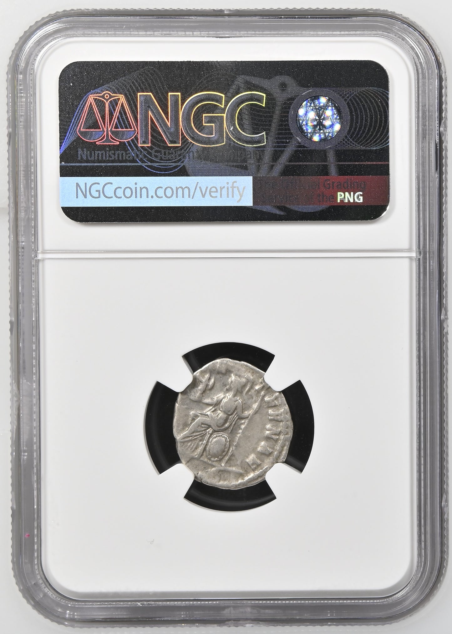 Roman Empire - Clodius Albinus - Silver Denarius - NGC Ch VF - RIC:11a