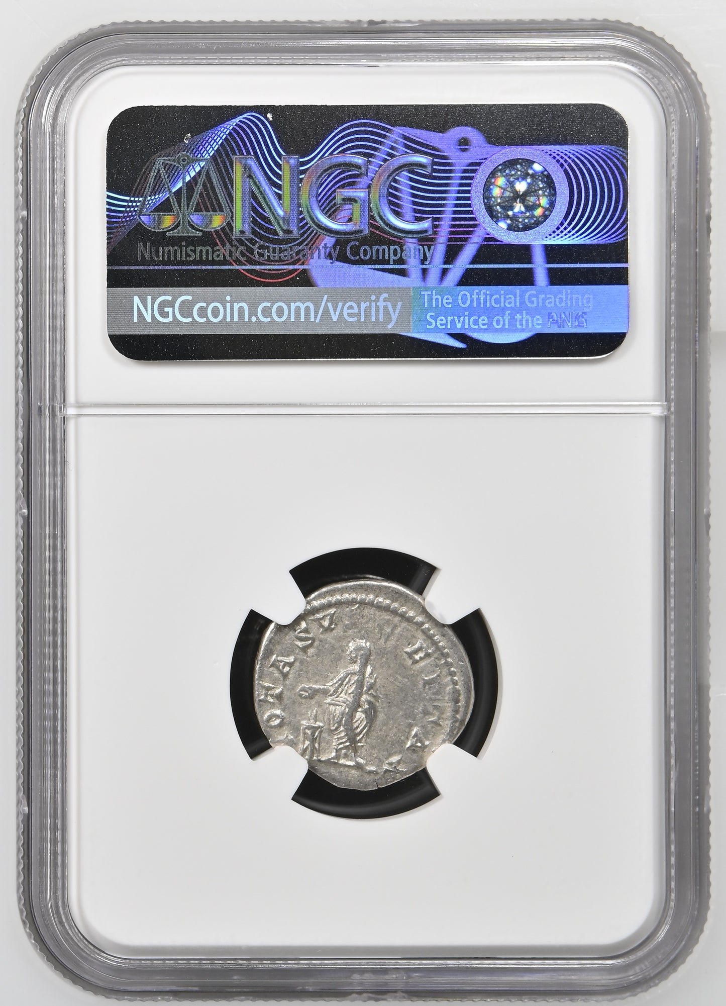 Roman Empire - Caracalla - Silver Denarius - NGC Ch VF - RIC:179