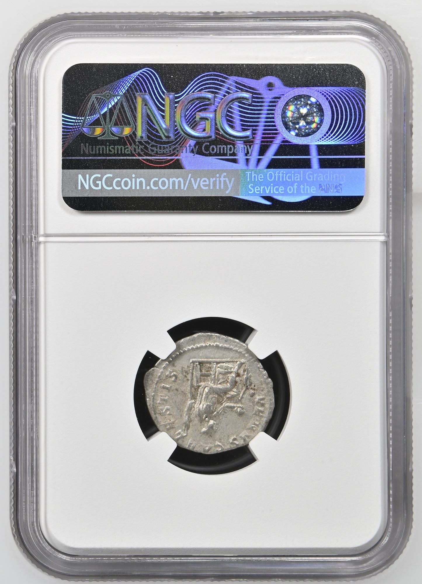 Roman Empire - Julia Soaemias - Silver Denarius - NGC Ch VF - RIC:243