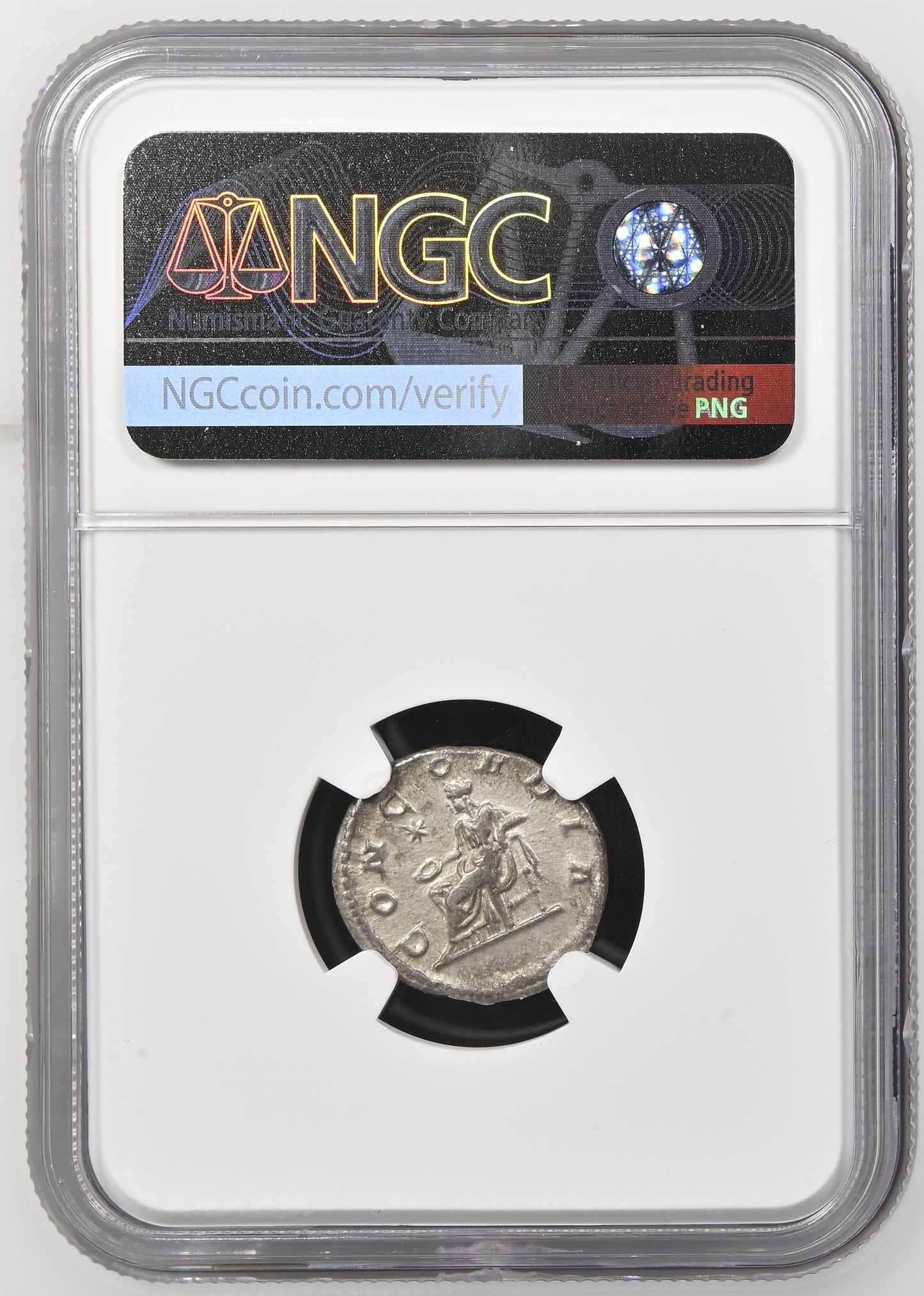 Roman Empire - Julia Paula - Silver Denarius - NGC Ch XF - RIC:211