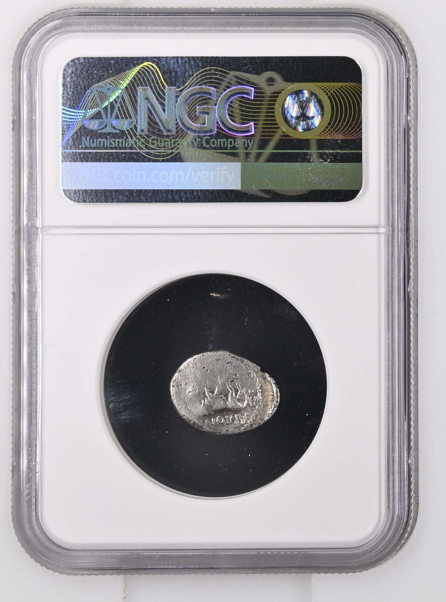 Roman Imperatorial - Marc Antony - Silver Quinarius - NGC VG - Crawf. 489/6