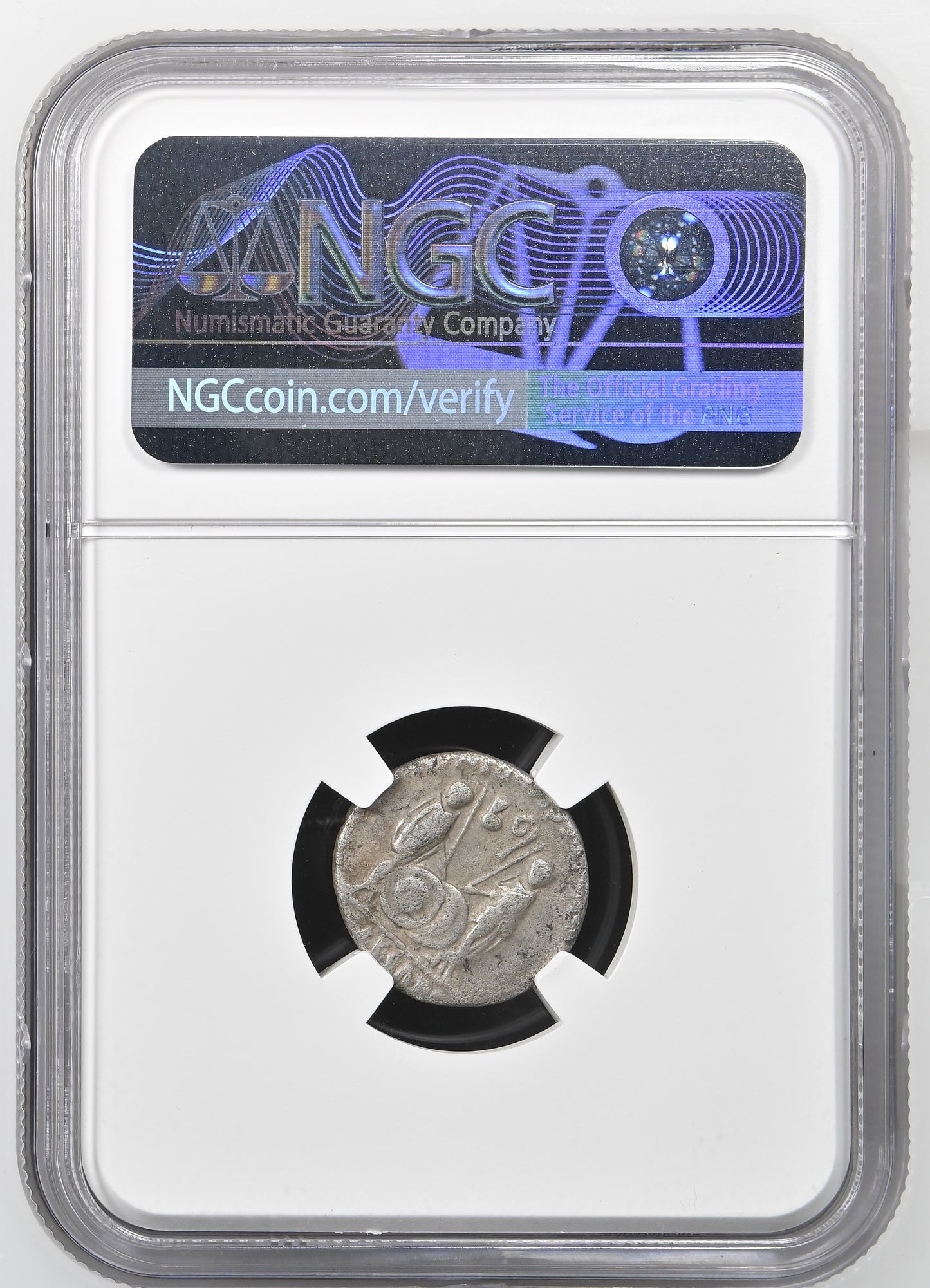Roman Empire - Augustus - Silver Denarius - NGC Ch F - RIC:207