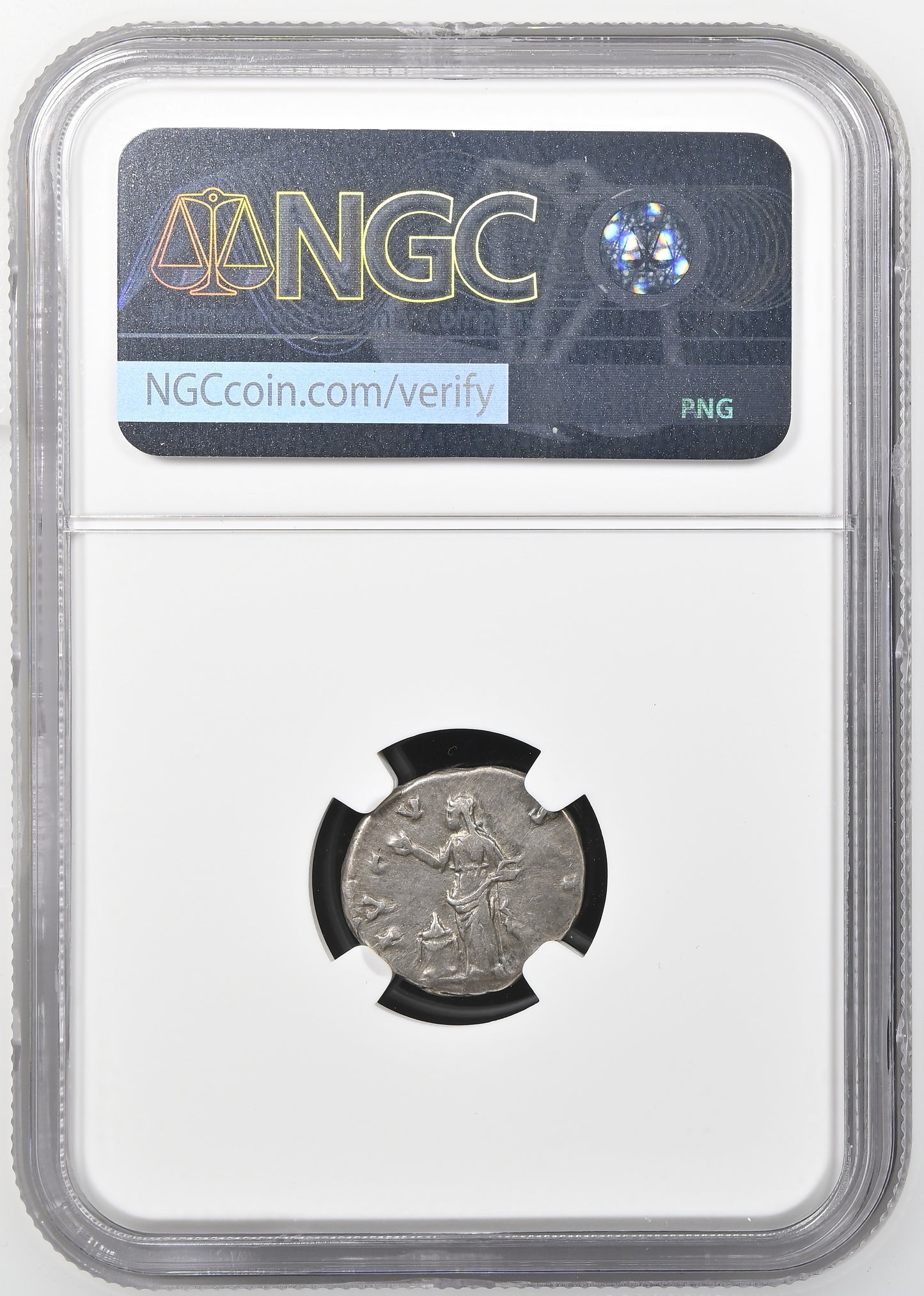Roman Empire - Faustina I - Silver Denarius - NGC VF - RIC:373