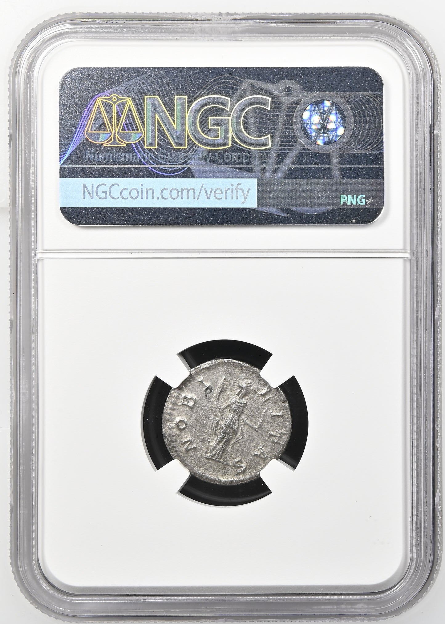 Roman Empire - Geta - Silver Denarius - NGC AU - RIC:13a