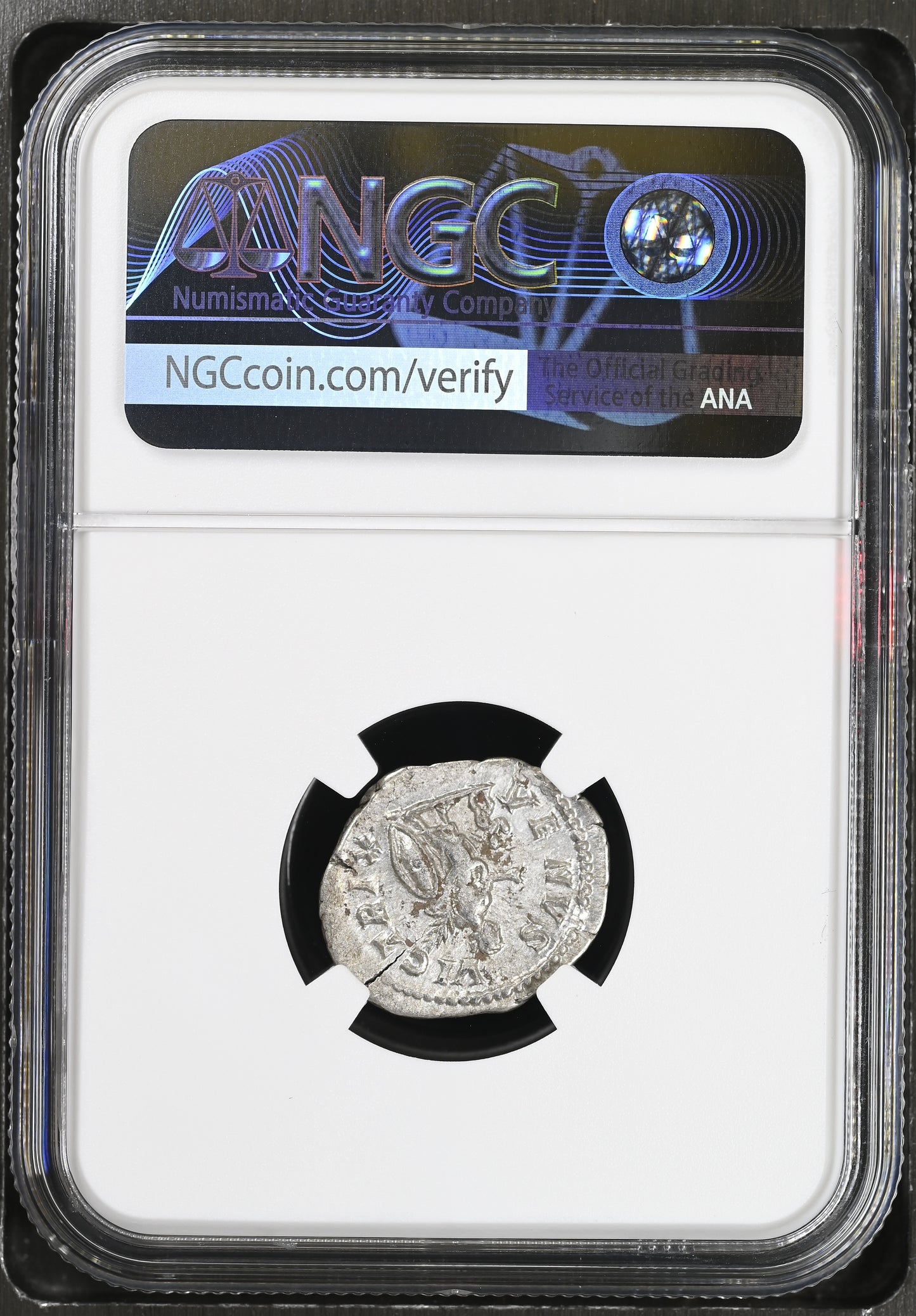 Roman Empire - Plautilla - Silver Denarius - NGC Ch VF